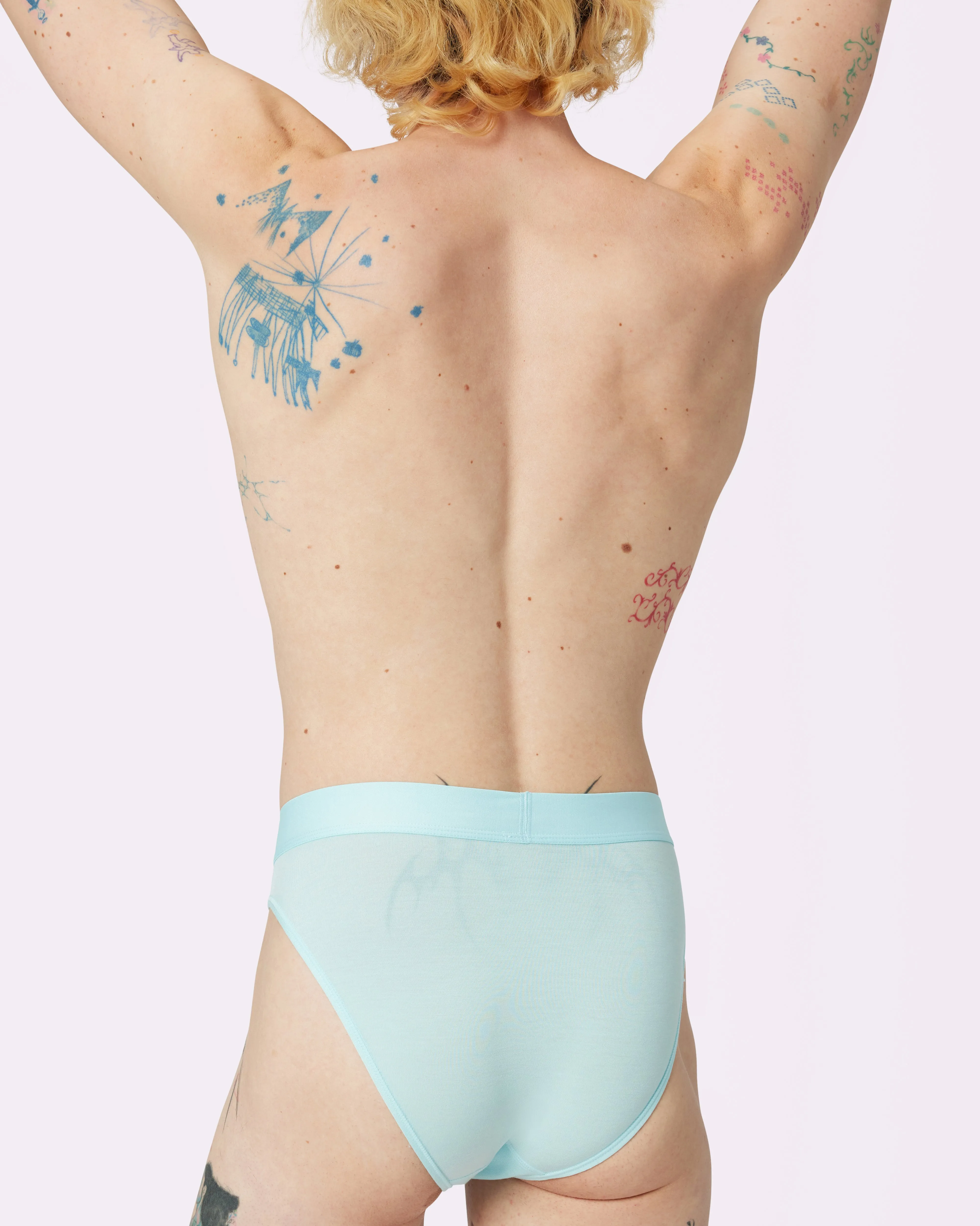 Free Comfort High Rise Brief | New:Cotton | Archive (Cool Blue) sold by Parade product image thumbnail 3