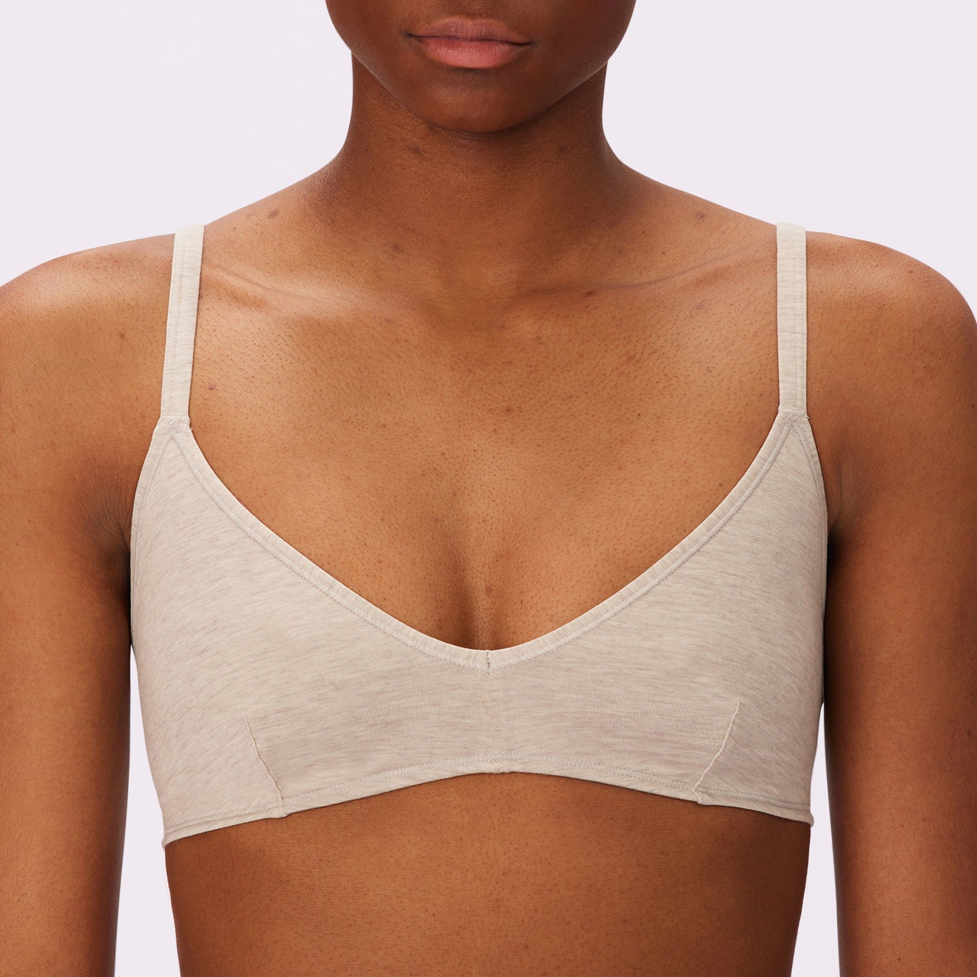 1+ Vintage Soft Triangle Bralette | New:Cotton | Archive (Plant Dye Gallnut) sold by Parade