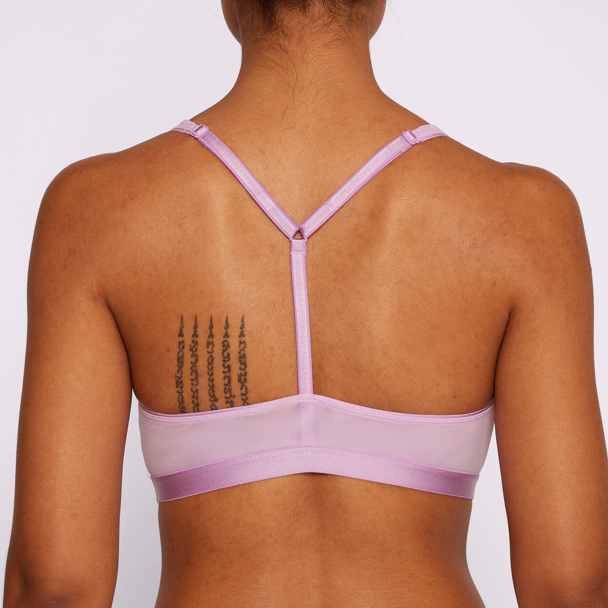 Racerback Scoop Bralette | Silky Mesh | Archive (Gumdrop) sold by Parade product image thumbnail 3