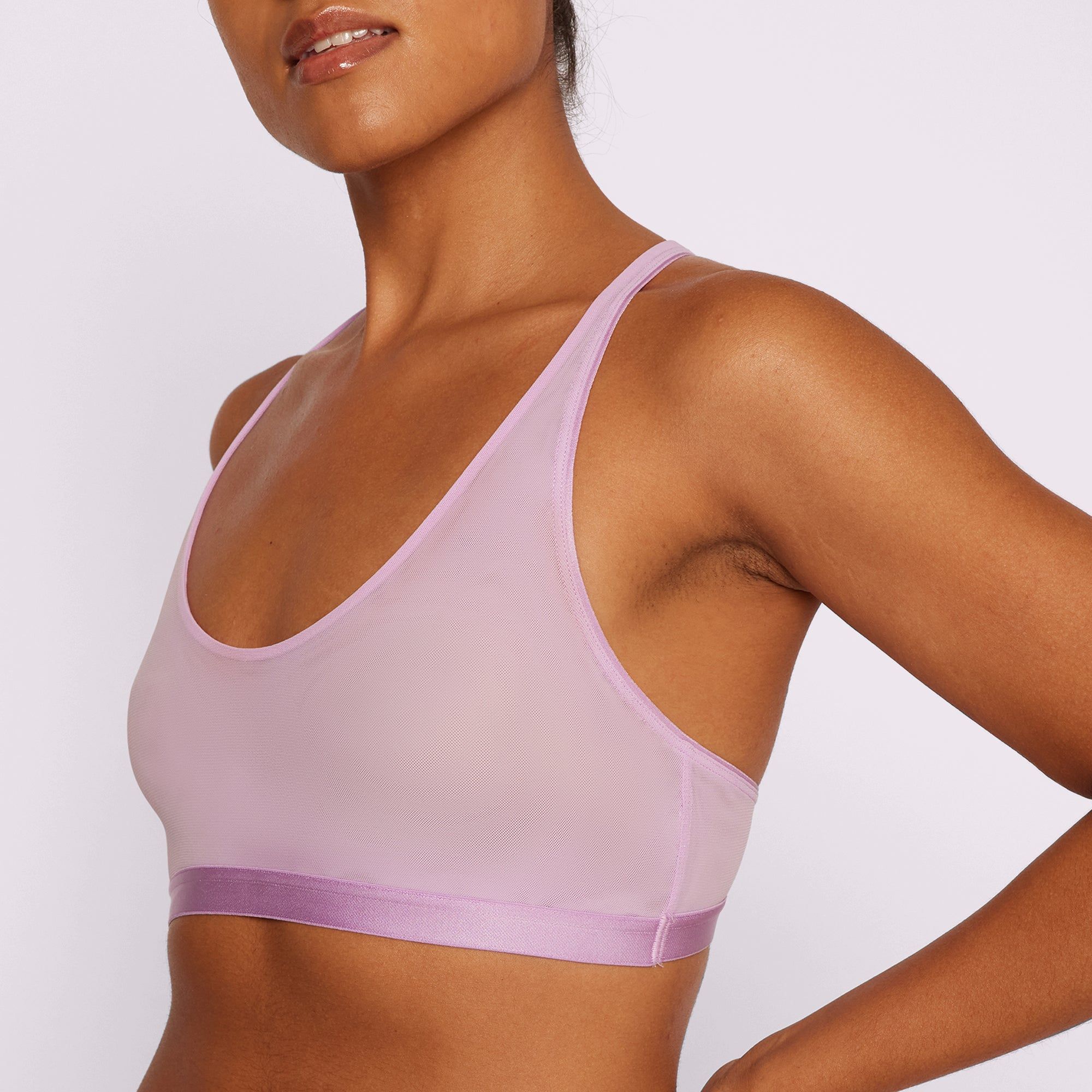 Racerback Scoop Bralette | Silky Mesh | Archive (Gumdrop) sold by Parade product image thumbnail 2