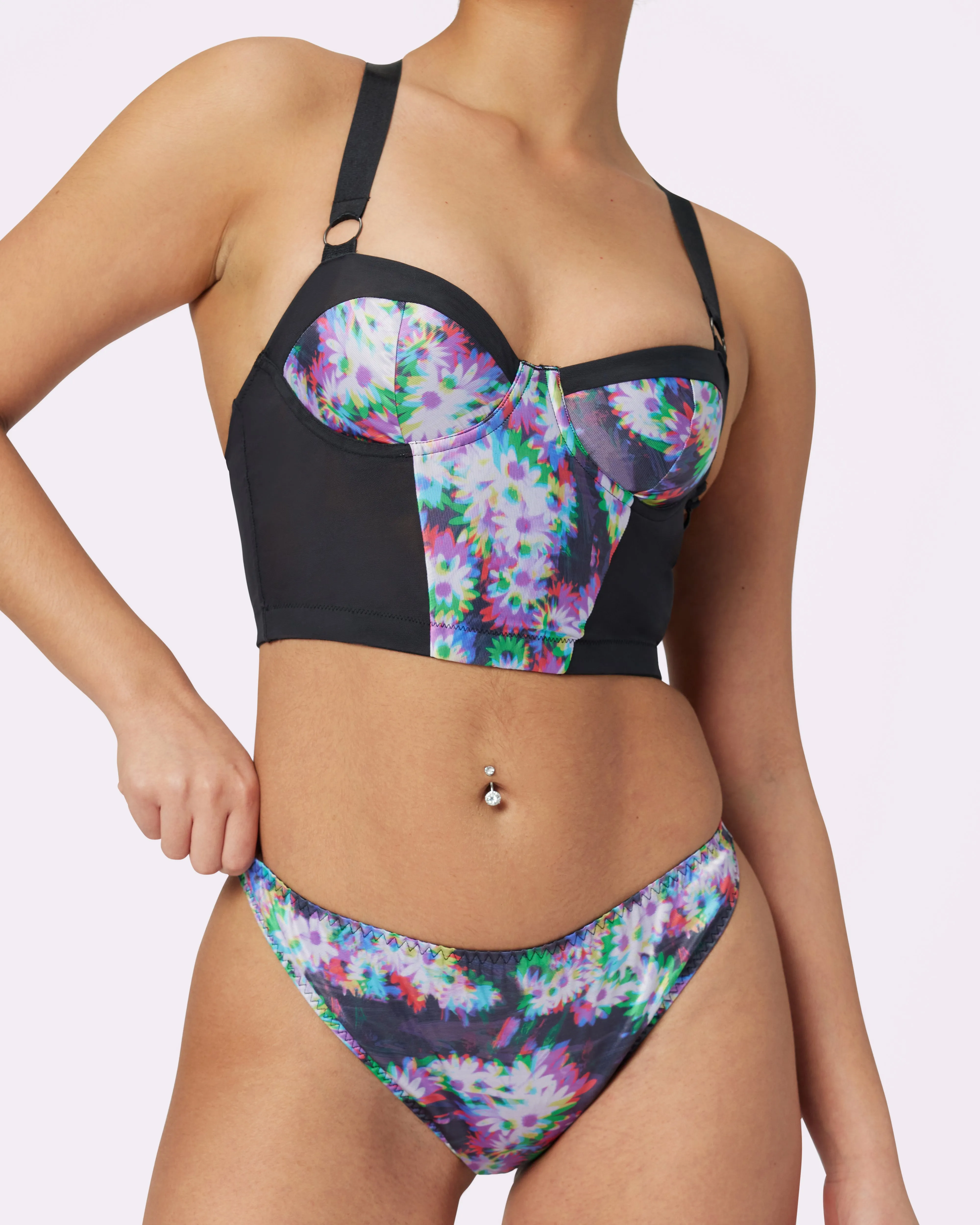 Sheer Radiance Corset | Glow Satin | Archive (Technobloom) sold by Parade product image thumbnail 4