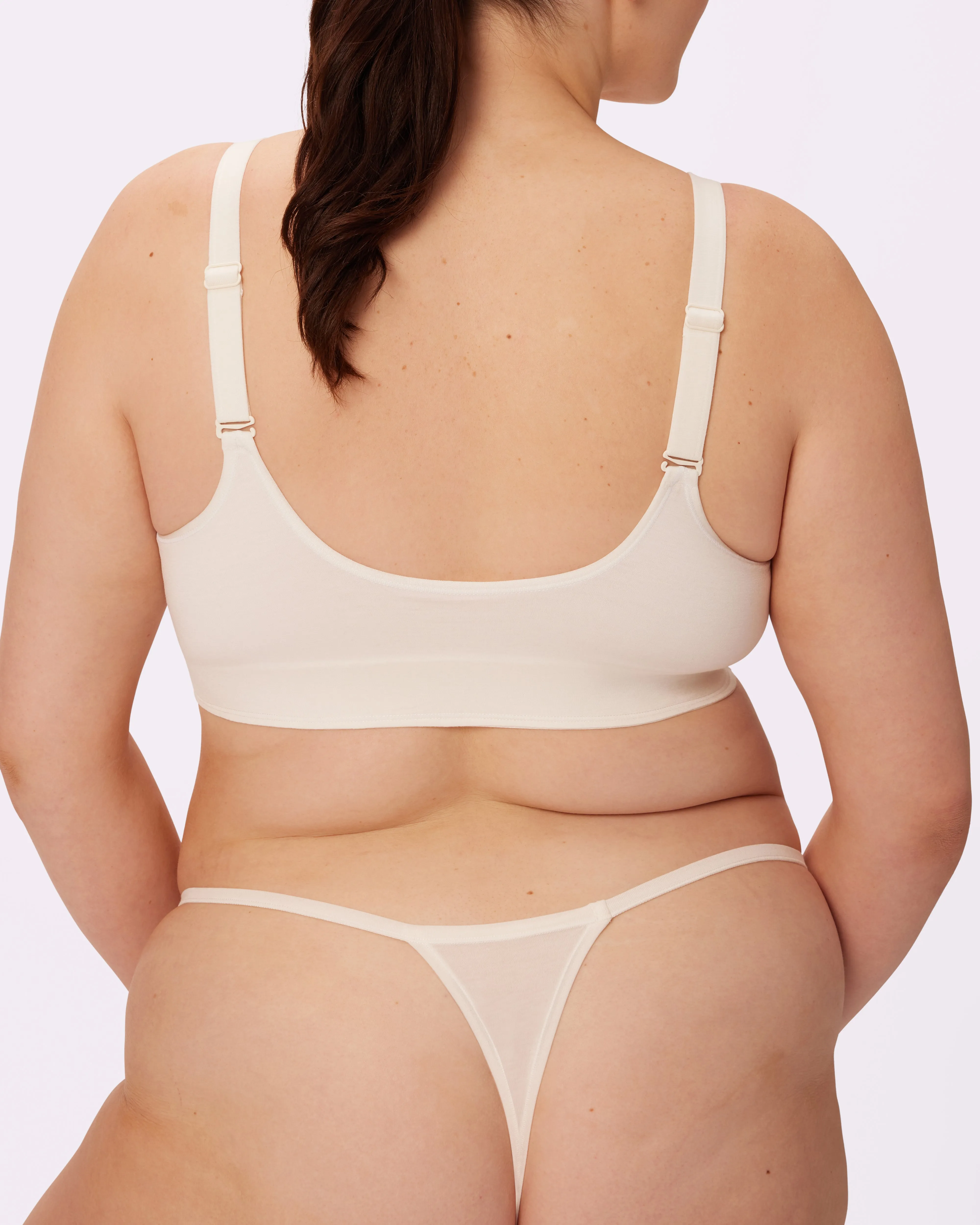 Vintage Soft Scoop Bralette | New:Cotton (Cloud) sold by Parade product image thumbnail 2