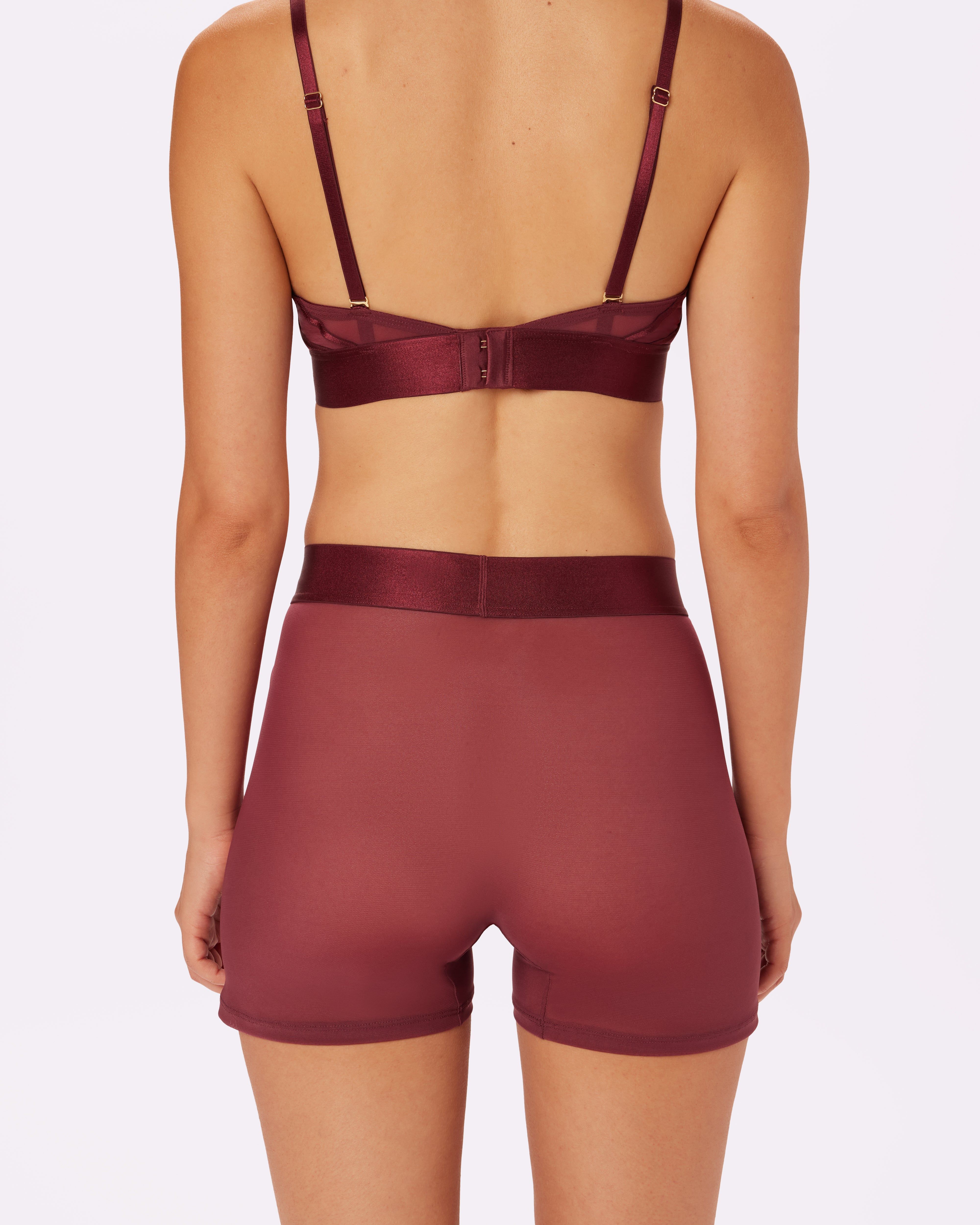 Sheer Comfort Boxer Brief | Silky Mesh (Blackberry) sold by Parade product image thumbnail 3