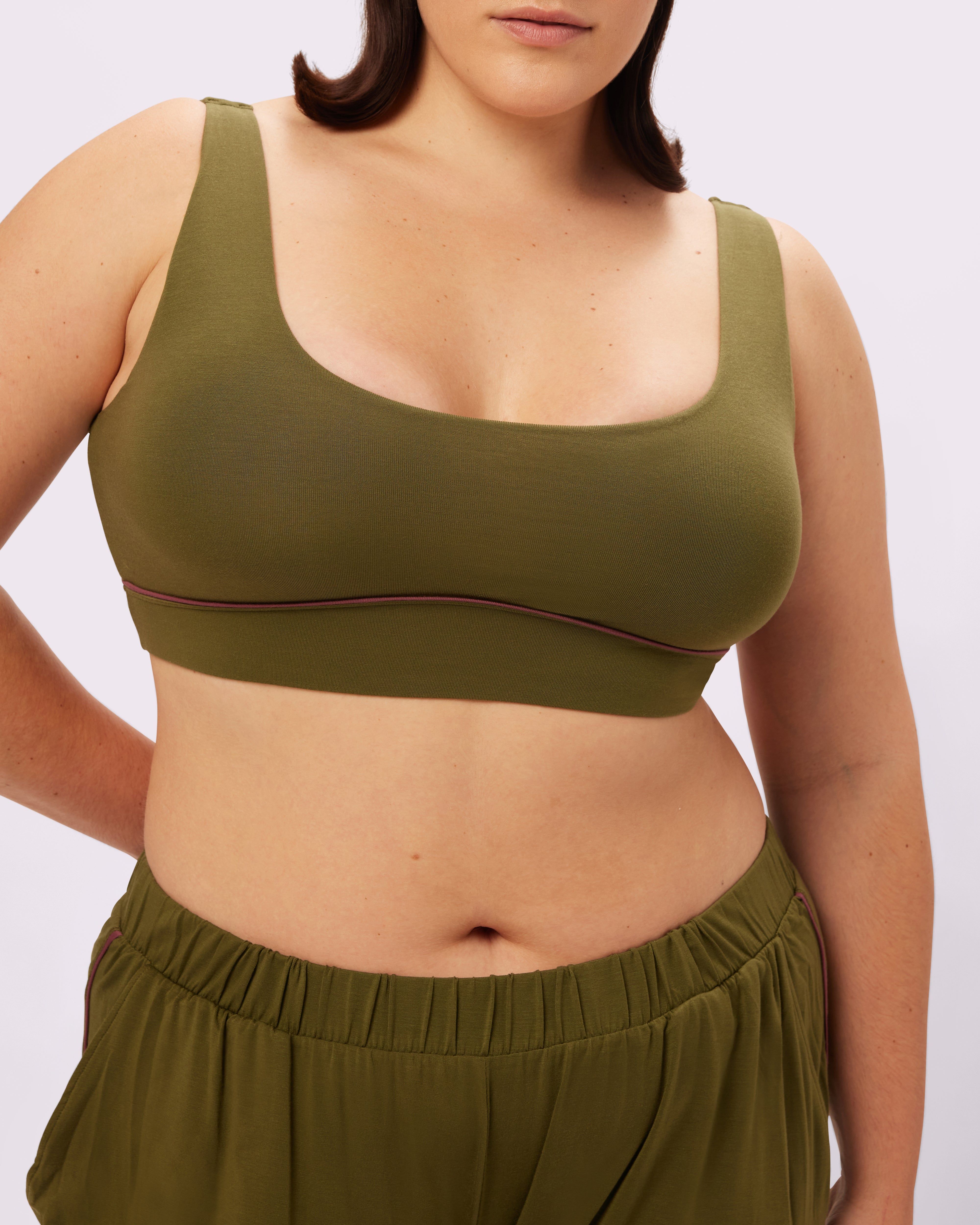 0+ Cloud Scoop Bralette | SuperSoft | Archive (Crocodile) sold by Parade