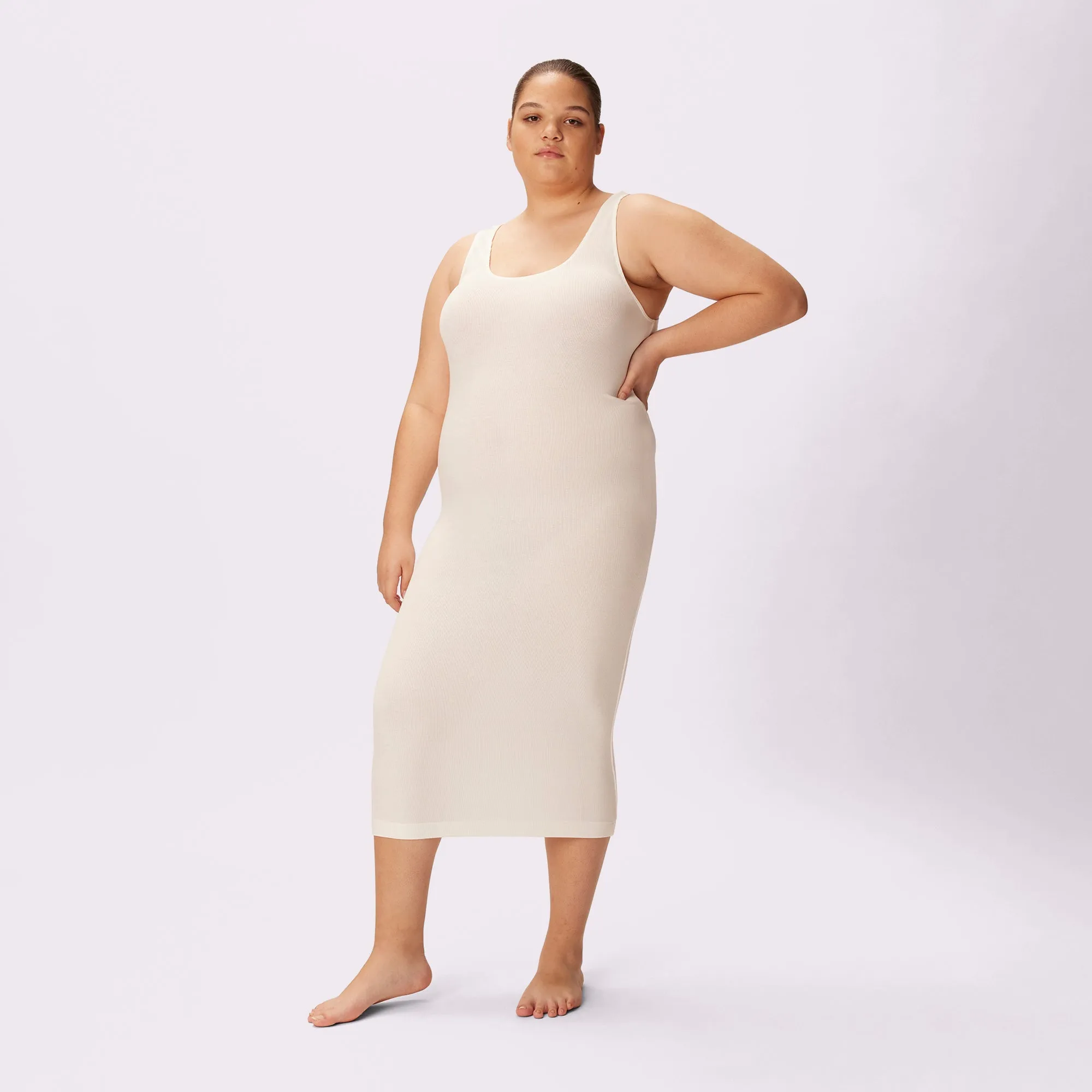 The Sculpting Everywhere Dress | Lush Rib | Archive (Cloud) sold by Parade