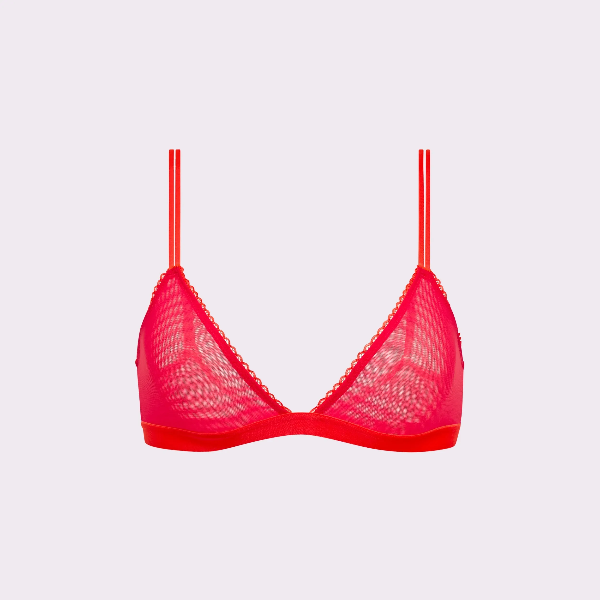 Flirty Lace Touch Triangle Bralette | Silky Mesh | Archive (Picante) sold by Parade product image thumbnail 2
