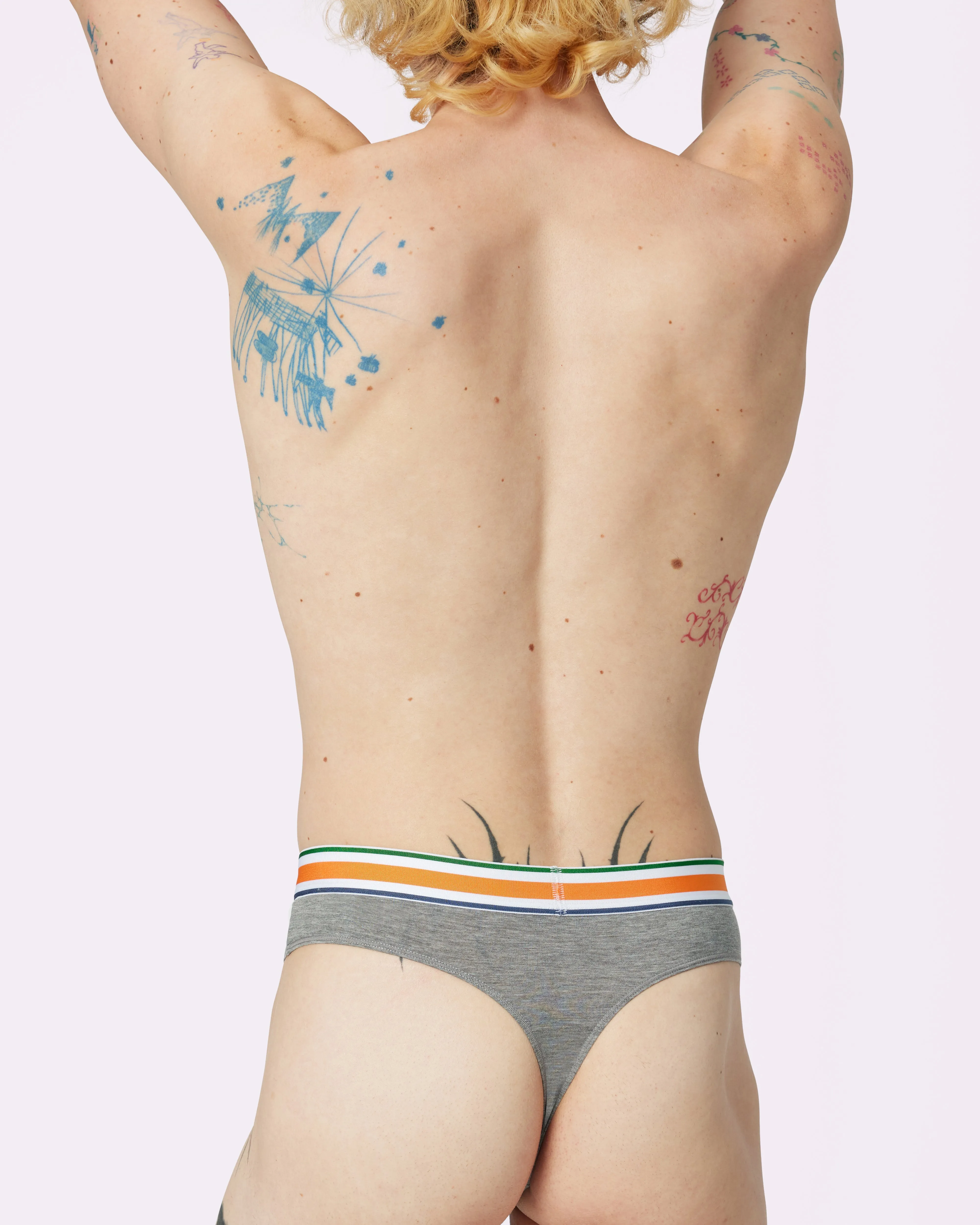 New:Cotton High Rise Thong | New:Cotton | Archive (Thunder) sold by Parade product image thumbnail 4