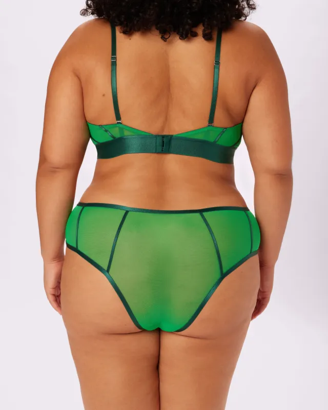 Sheer Sculpt Pop High Rise Cheeky | Silky Mesh | Archive (June Bug) made by Parade