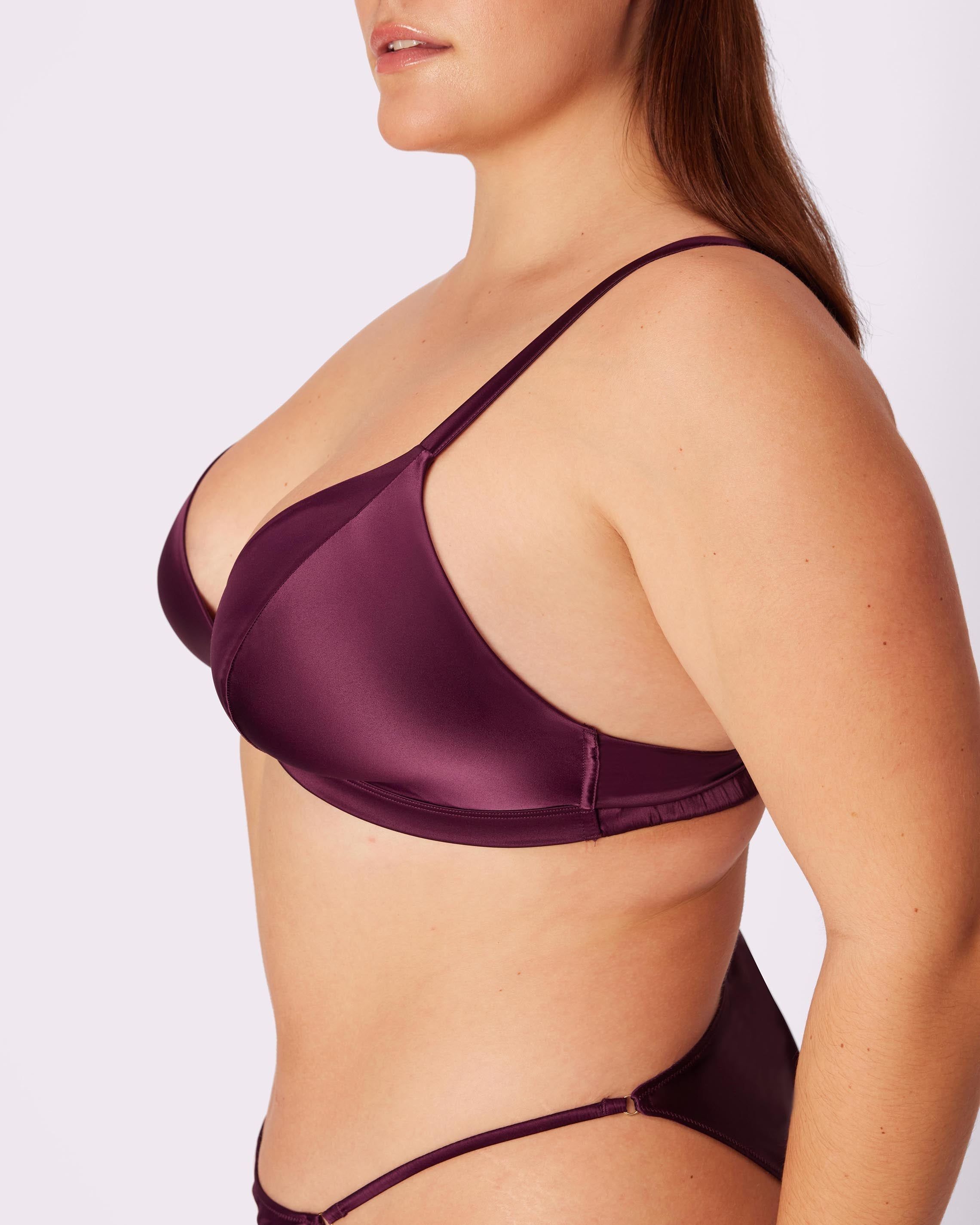 3+ Luminous Glow Triangle Bralette | Glow Satin | Archive (Violette) sold by Parade product image thumbnail 4