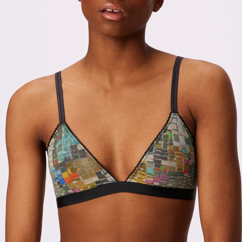 2+ Flirty Lace Touch Triangle Bralette | Silky Mesh | Archive (Disco) sold by Parade
