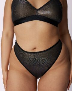 XS High Cut Thong | Silky Mesh | Archive (Glitterbomb) sold by Parade