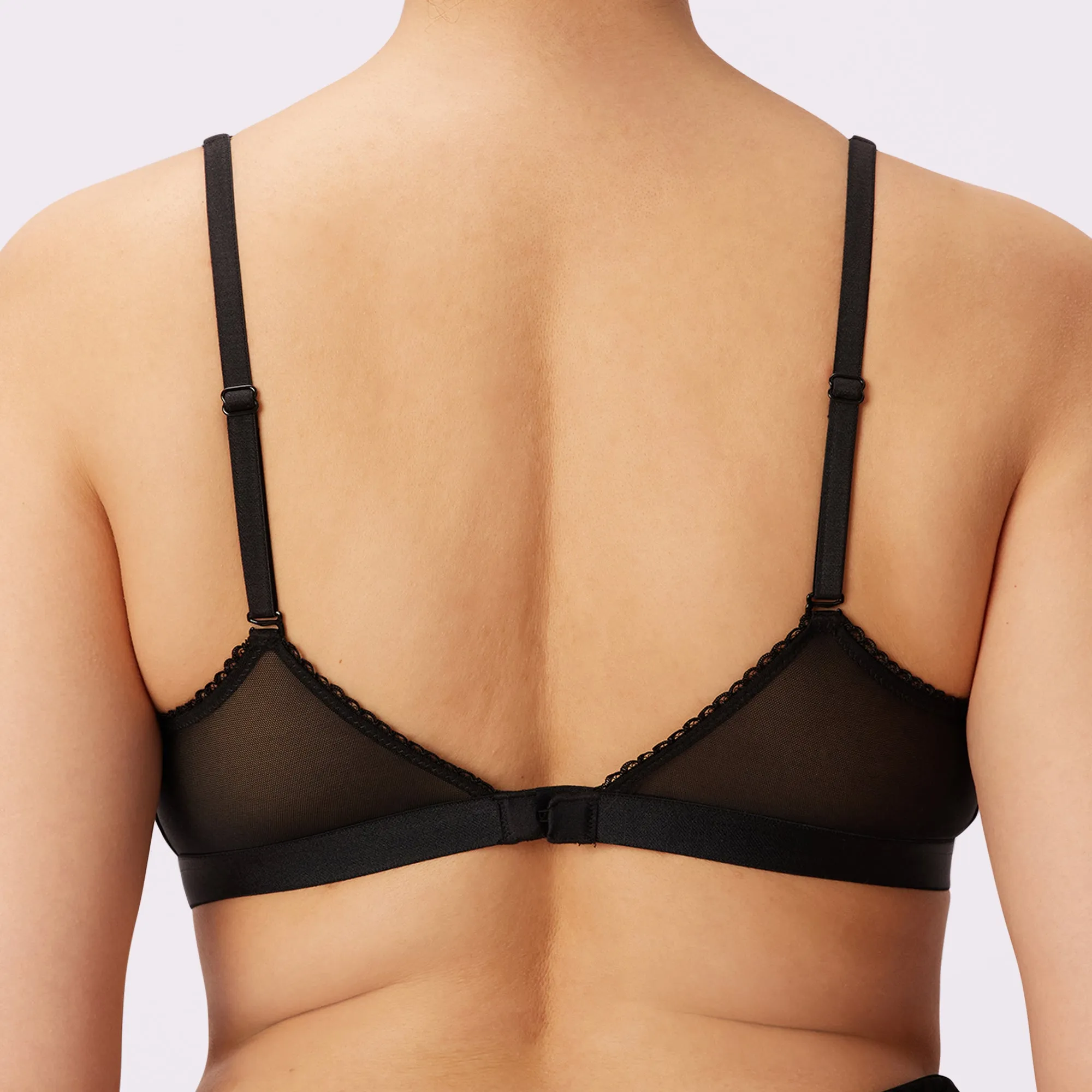 Flirty Lace Touch Triangle Bralette | Silky Mesh | Archive (Eightball) sold by Parade product image thumbnail 3