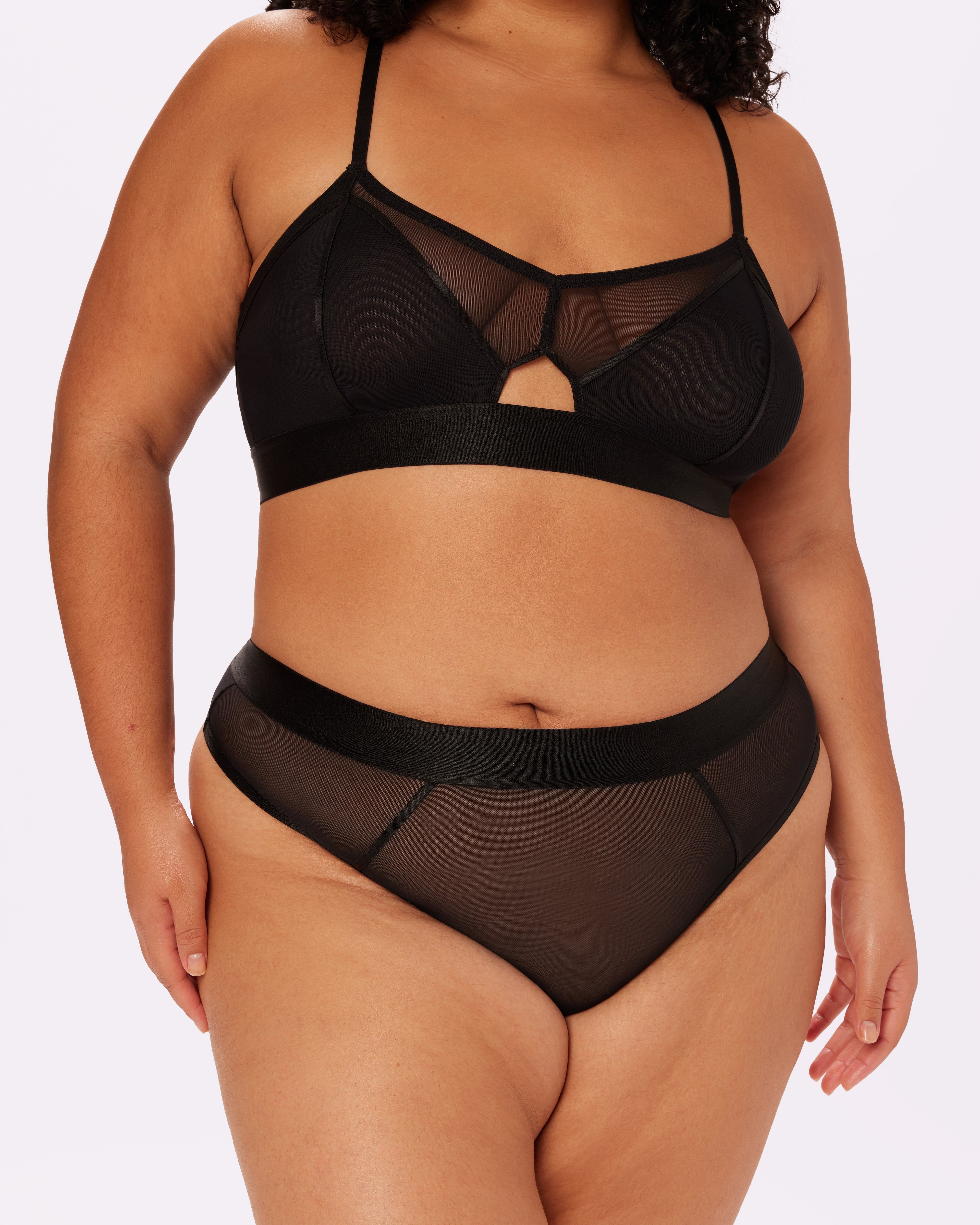 Sheer Sculpt Pop High Cut Thong | Silky Mesh (Eightball) sold by Parade product image thumbnail 5