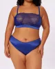 Luminous High Cut Cheeky | Glow Satin (True Blue) sold by Parade