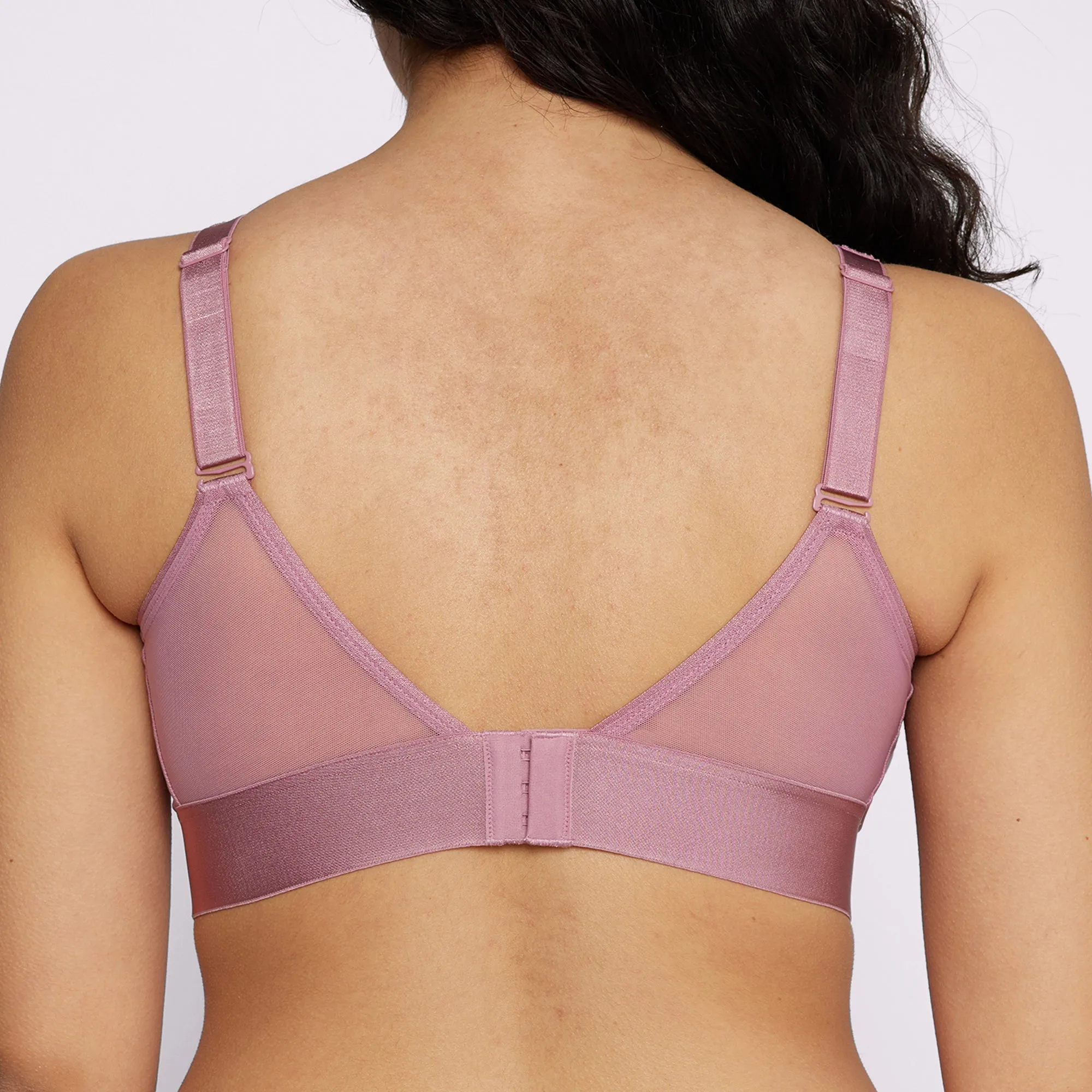 Plunge Bralette | Silky Mesh | Archive (Rose Petal) sold by Parade product image thumbnail 4