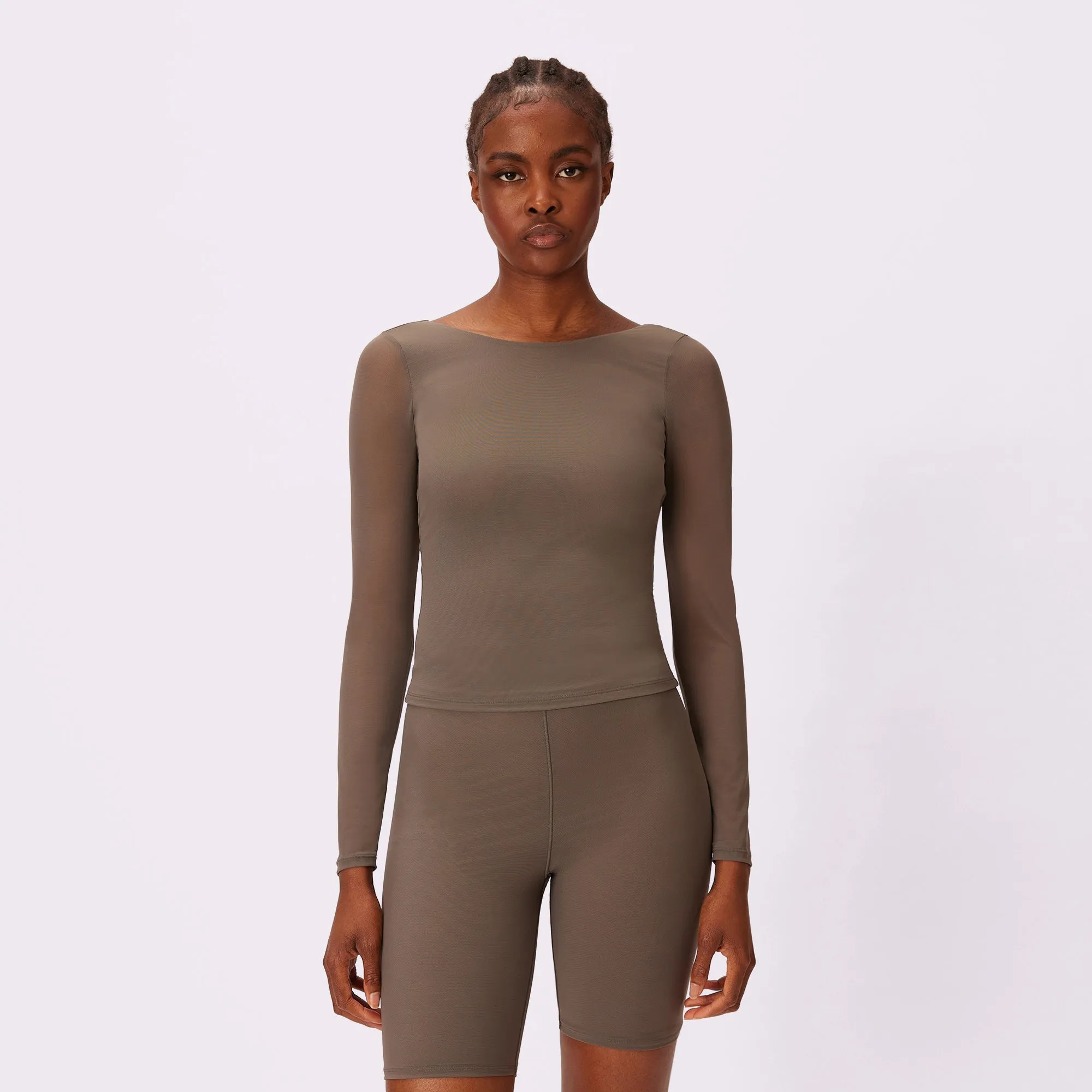 Silky Mesh Sculpting Long Sleeve | Silky Mesh | Archive (Smokescreen) sold by Parade product image thumbnail 4