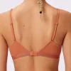 Flirty Lace Touch Triangle Bralette | Silky Mesh | Archive (Gingersnap) sold by Parade