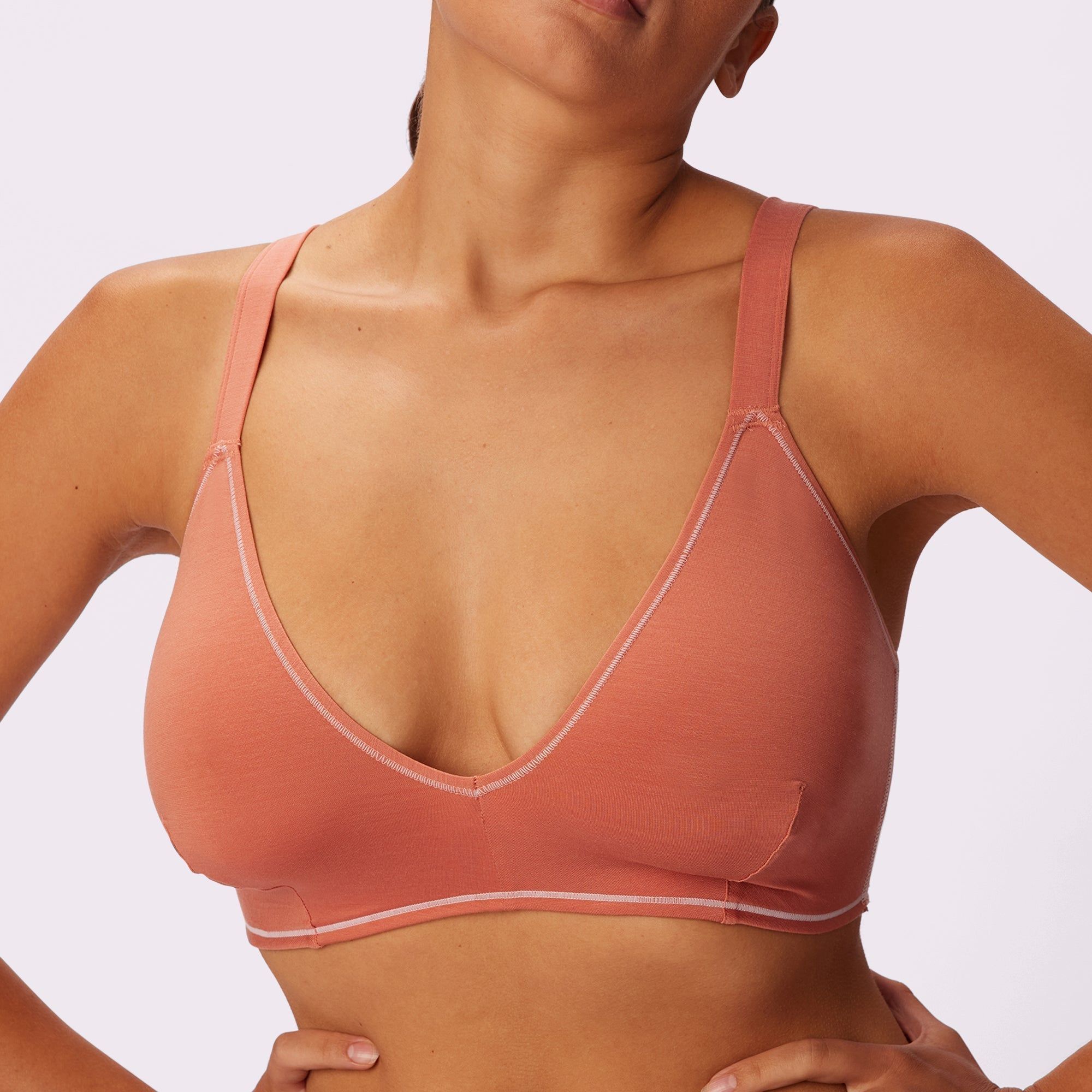 1+ Vintage Soft Triangle Bralette | New:Cotton | Archive (Cake Pop) sold by Parade