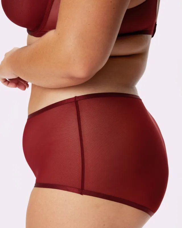 High Rise Boyshort | Silky Mesh | Archive (Twilight) sold by Parade