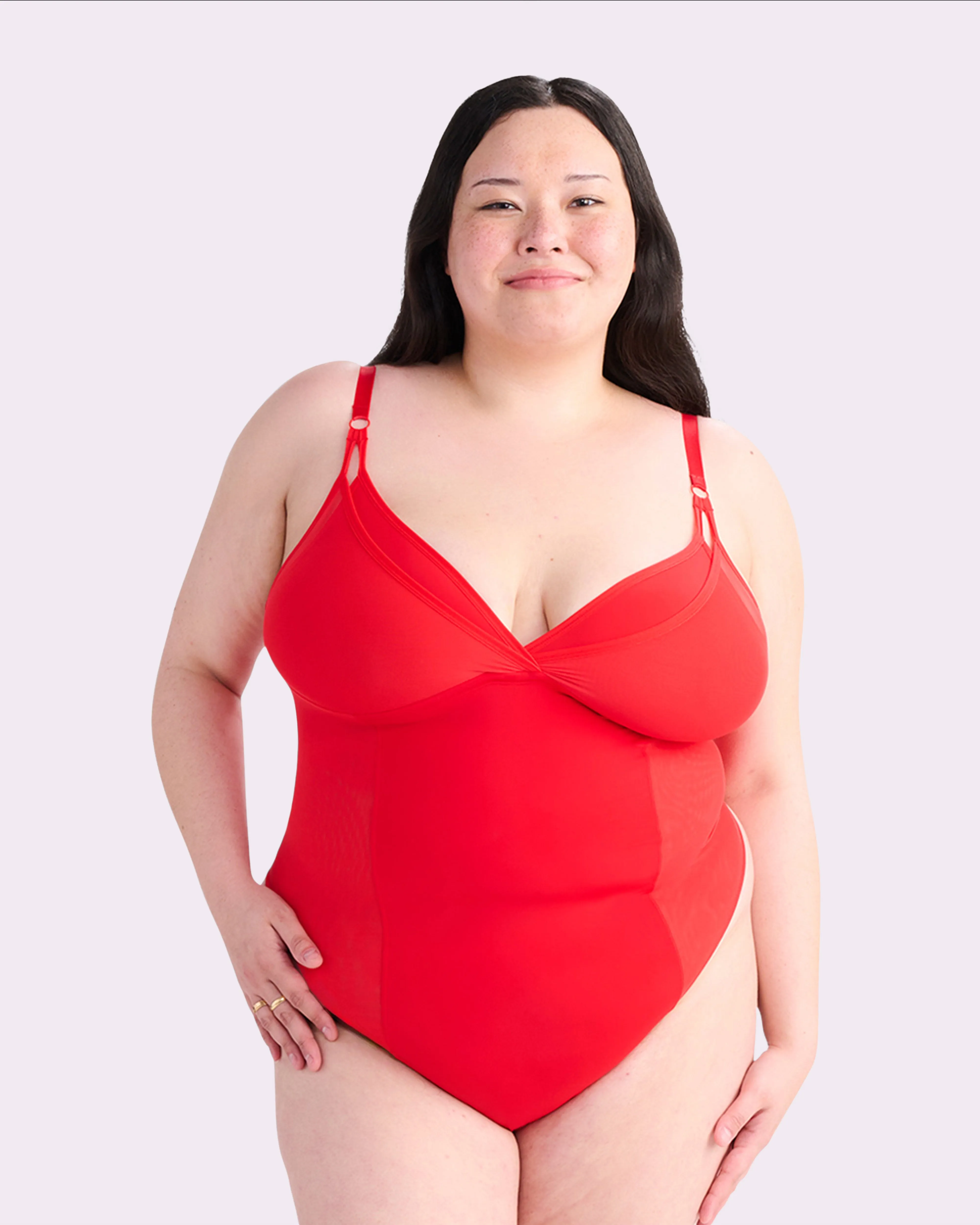 Re:Play Mixed Mesh Bodysuit | Ultra-Soft Re:Play (Balloon) sold by Parade product image thumbnail 2