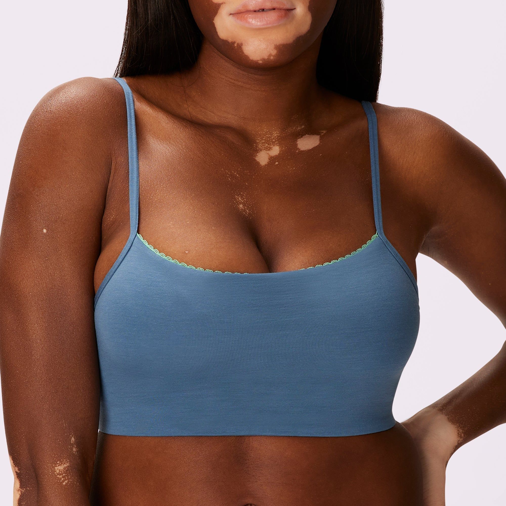 1+ Flirty Lace Scoop Longline Bralette | New:Cotton | Archive (Spirit) sold by Parade