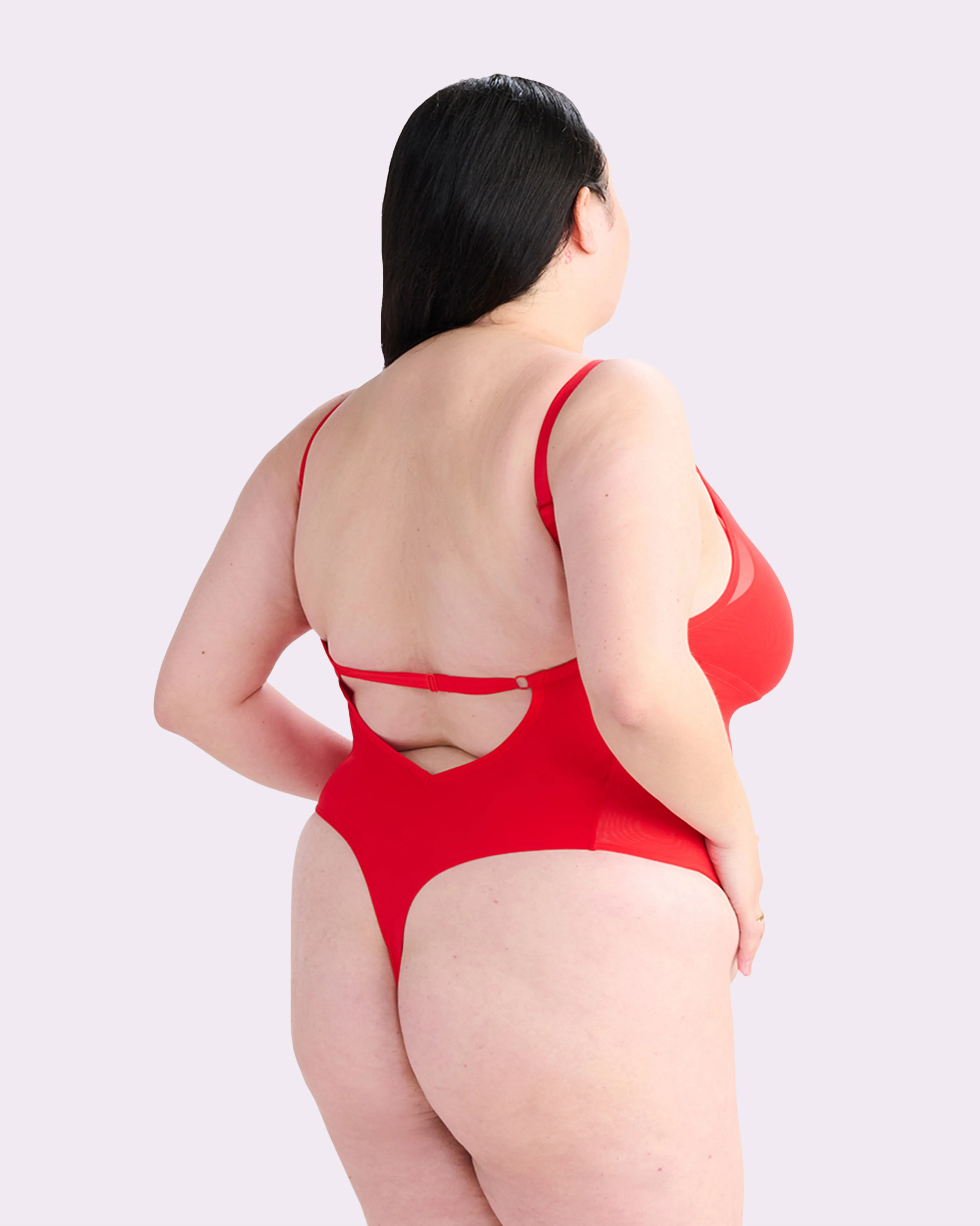 Re:Play Mixed Mesh Bodysuit | Ultra-Soft Re:Play (Balloon) sold by Parade product image thumbnail 4