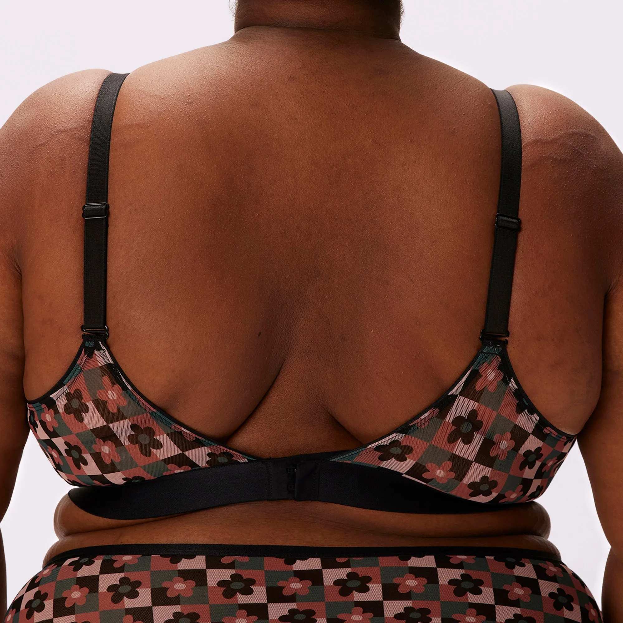 Triangle Bralette | Silky Mesh | Archive (Flower Market) sold by Parade product image thumbnail 5
