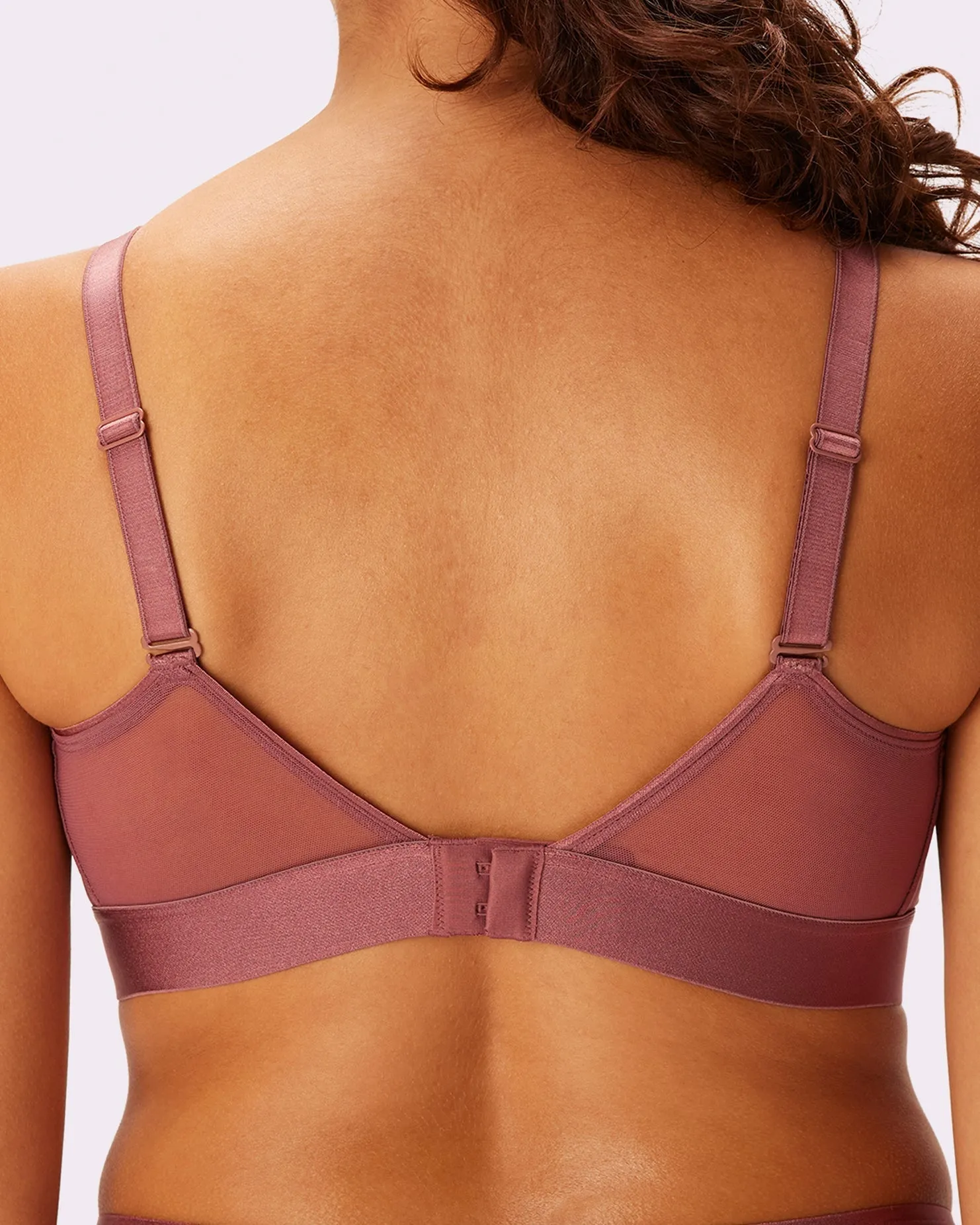 Plunge Bralette | Silky Mesh | Archive (Roseglow) sold by Parade product image thumbnail 4