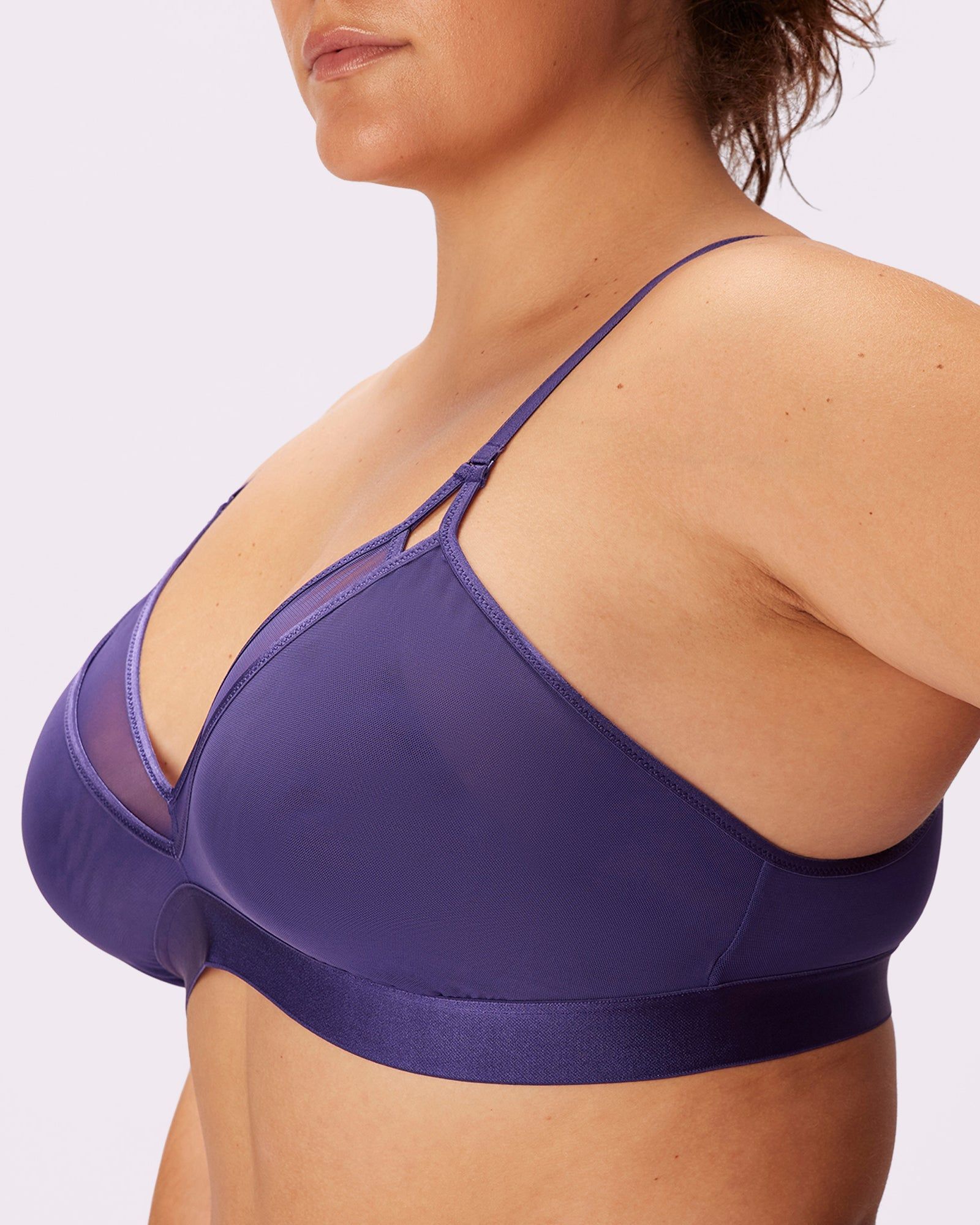 Sexy Layered Mesh Bralette | Silky Mesh | Archive (Acai) sold by Parade product image thumbnail 4