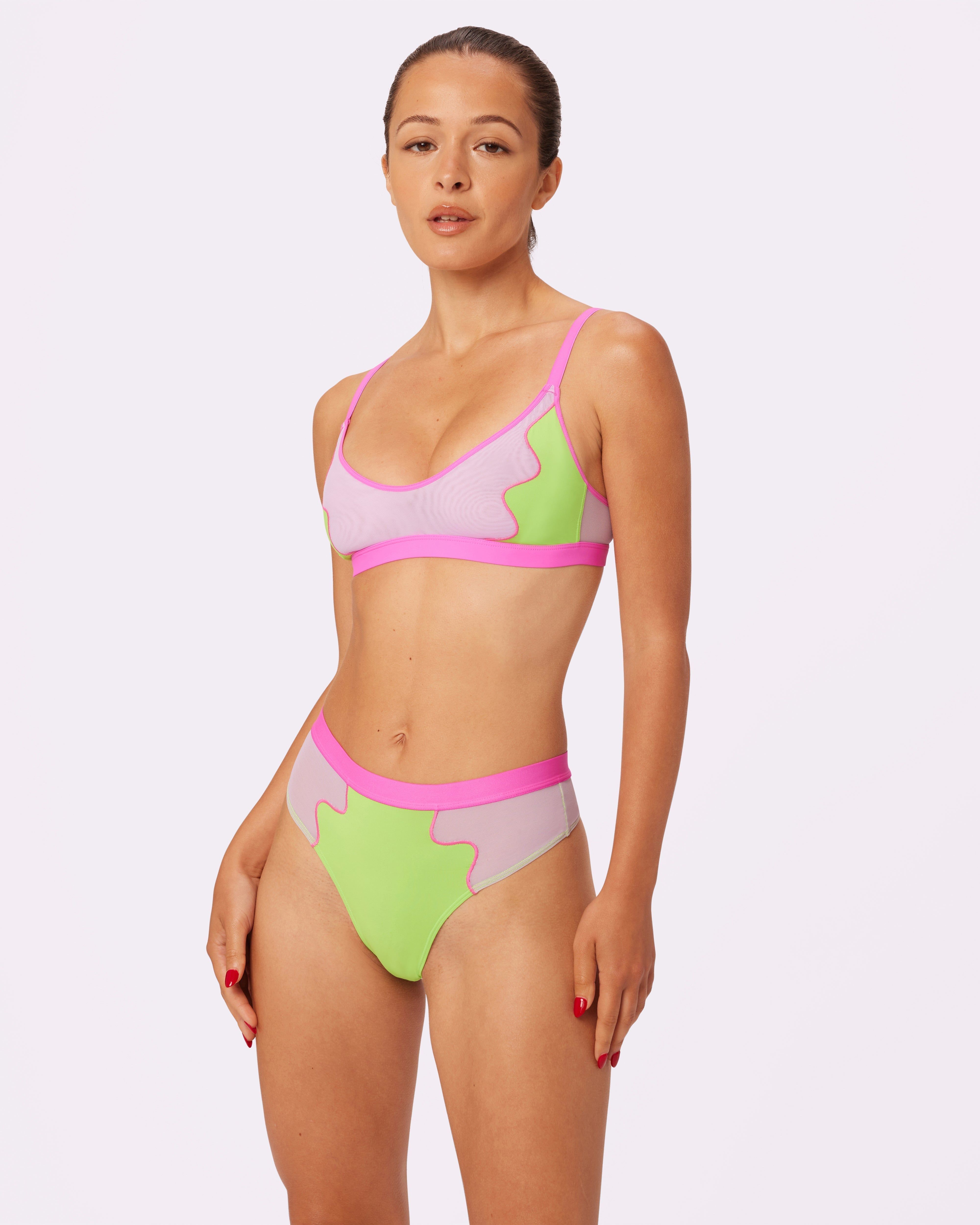 0+ Limited Edition Swirl Plunge Bralette | Ultra-Soft Re:Play | Archive (Popsicle) sold by Parade product image thumbnail 3