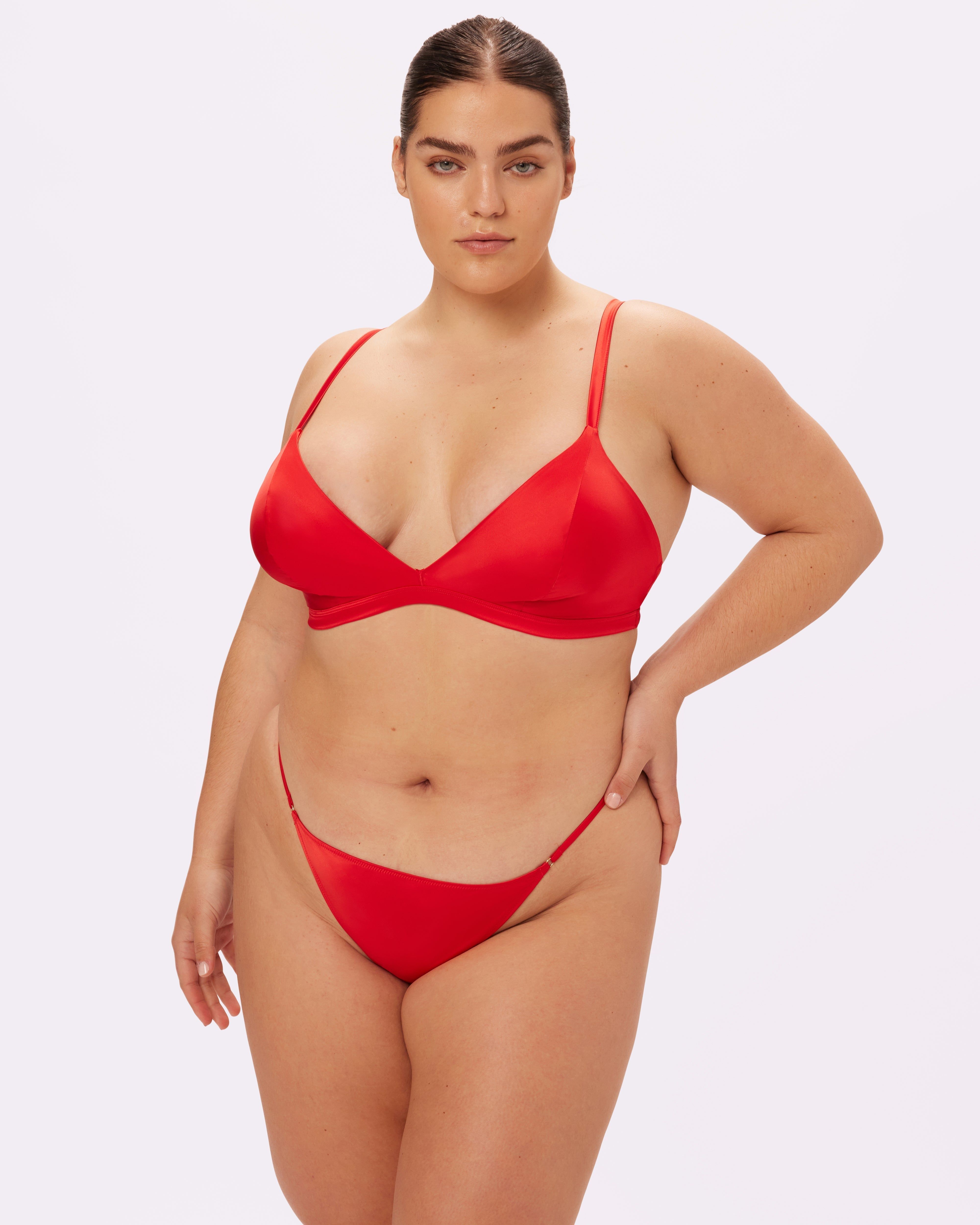 2XL Satin Shine Thong | Glow Satin | Archive ( Red Rose) sold by Parade product image thumbnail 2