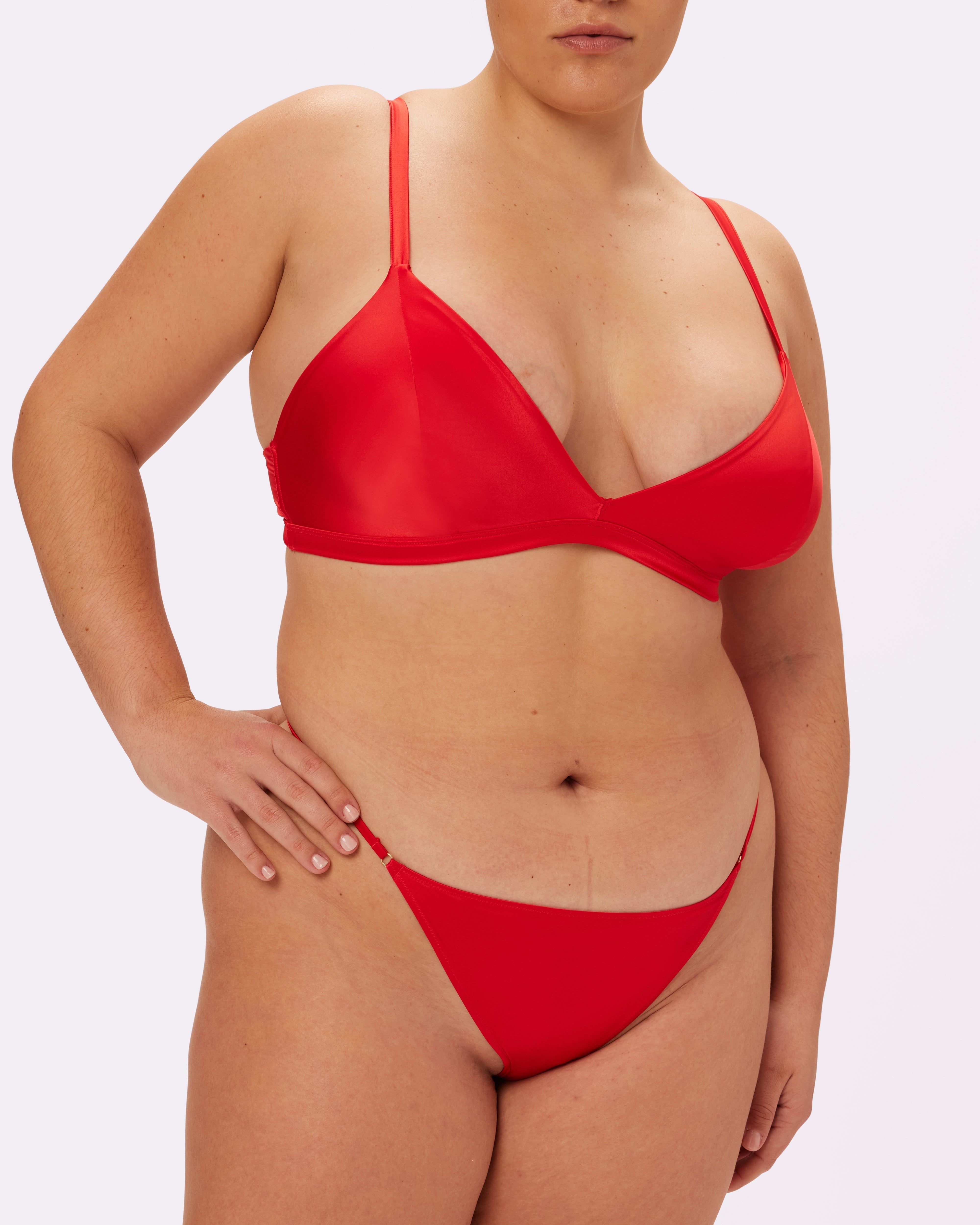 2XL Satin Shine Thong | Glow Satin | Archive ( Red Rose) sold by Parade product image thumbnail 3