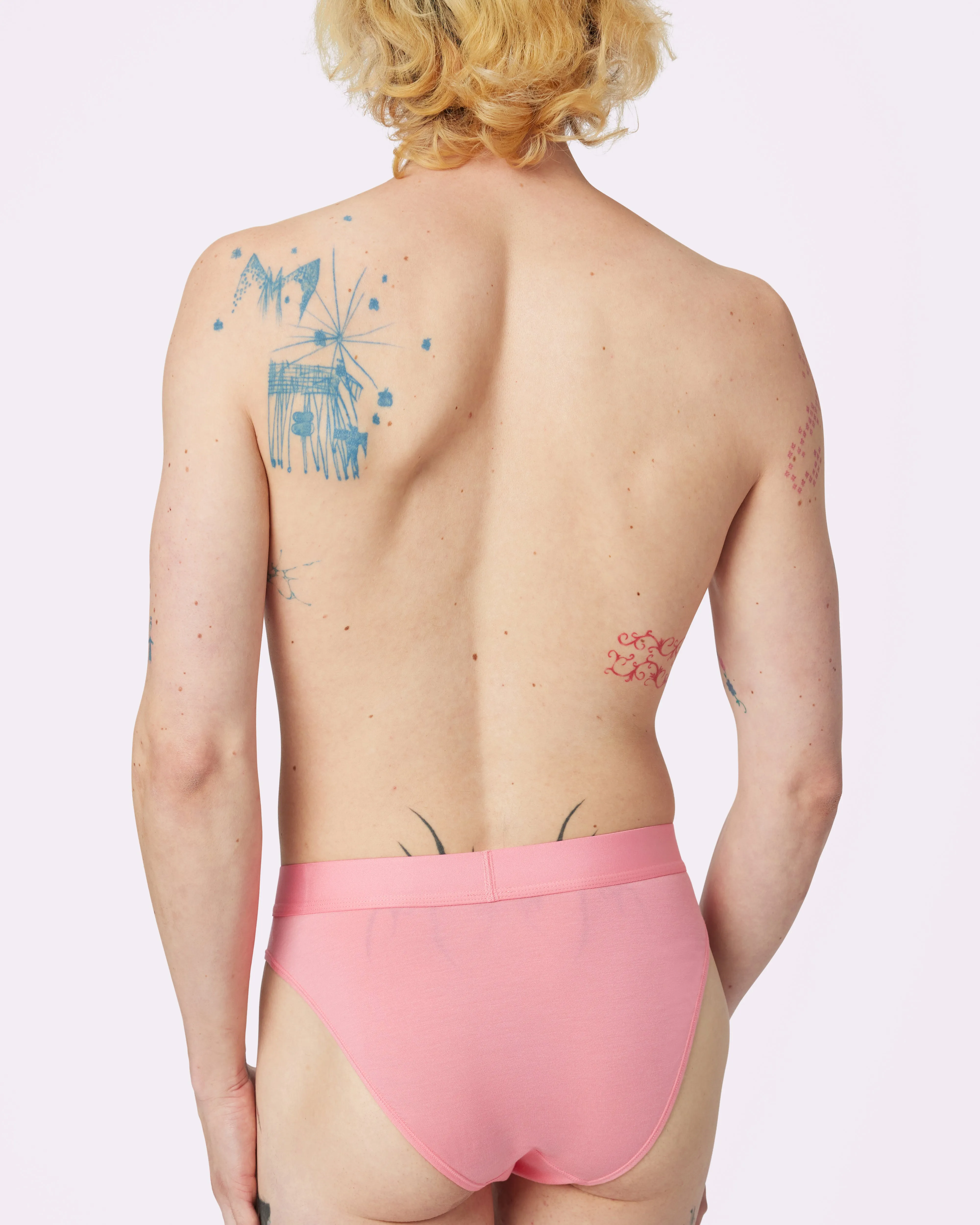 Free Comfort High Rise Brief | New:Cotton | Archive (Bubble Gum Pop) sold by Parade product image thumbnail 3