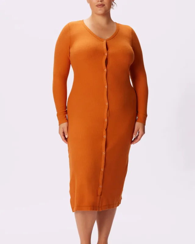 Cozy Cardi Dress | Cozy Waffle | Archive (Kombucha) made by Parade