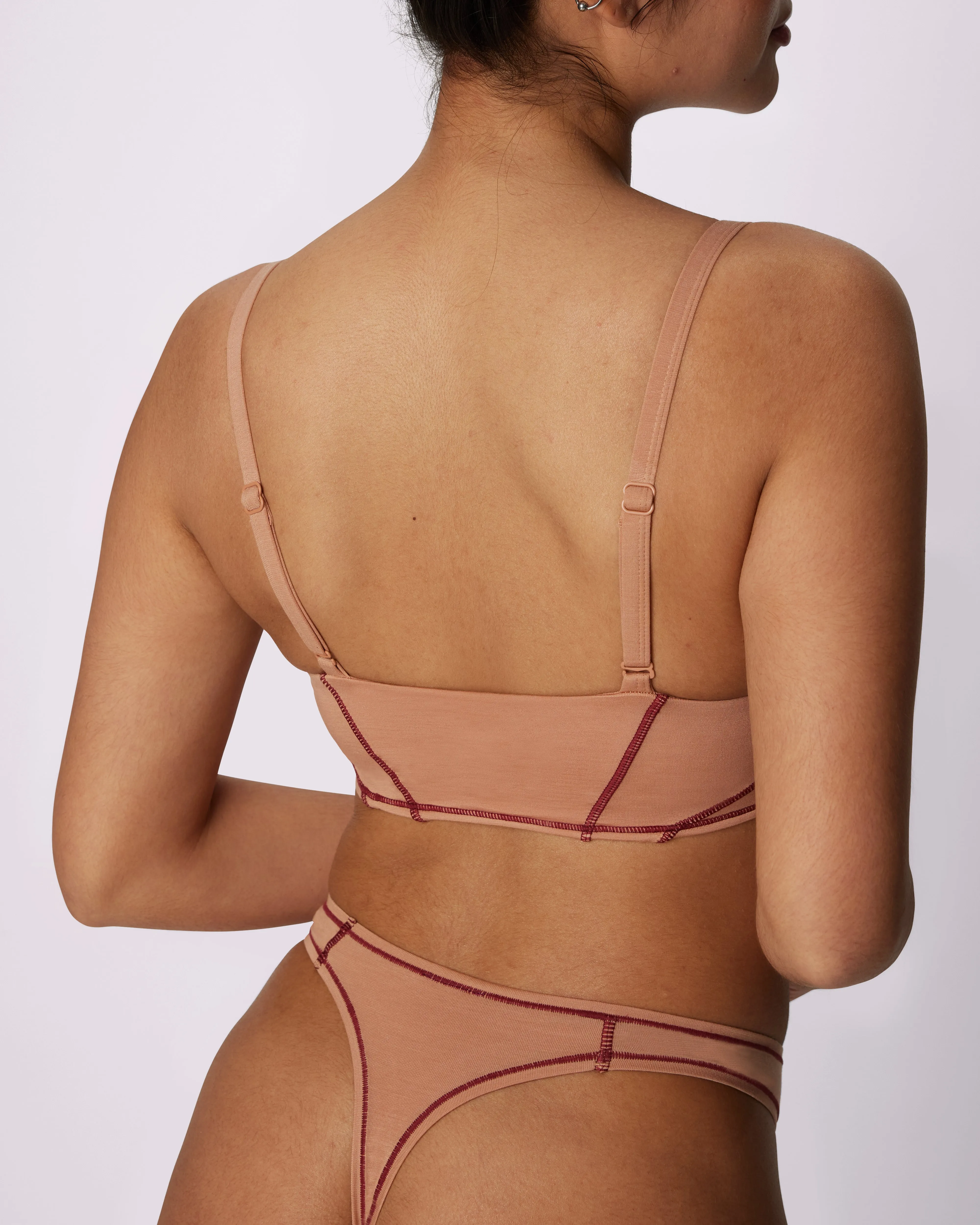 Ultra-Flattering High Rise Thong | New:Cotton (Peach Fuzz Pop) sold by Parade product image thumbnail 2