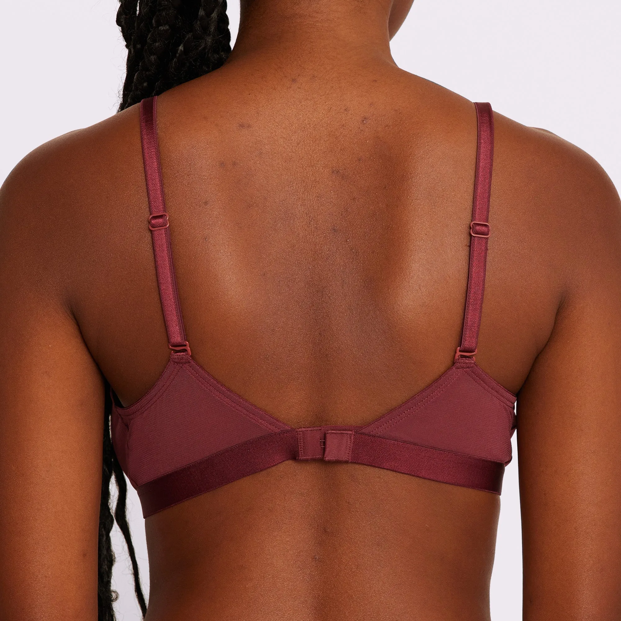 Triangle Bralette | Silky Mesh (Blackberry) sold by Parade product image thumbnail 2