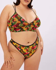 XS High Cut Thong | Silky Mesh | Archive (Sangria) sold by Parade
