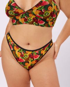XS High Cut Thong | Silky Mesh | Archive (Sangria) sold by Parade