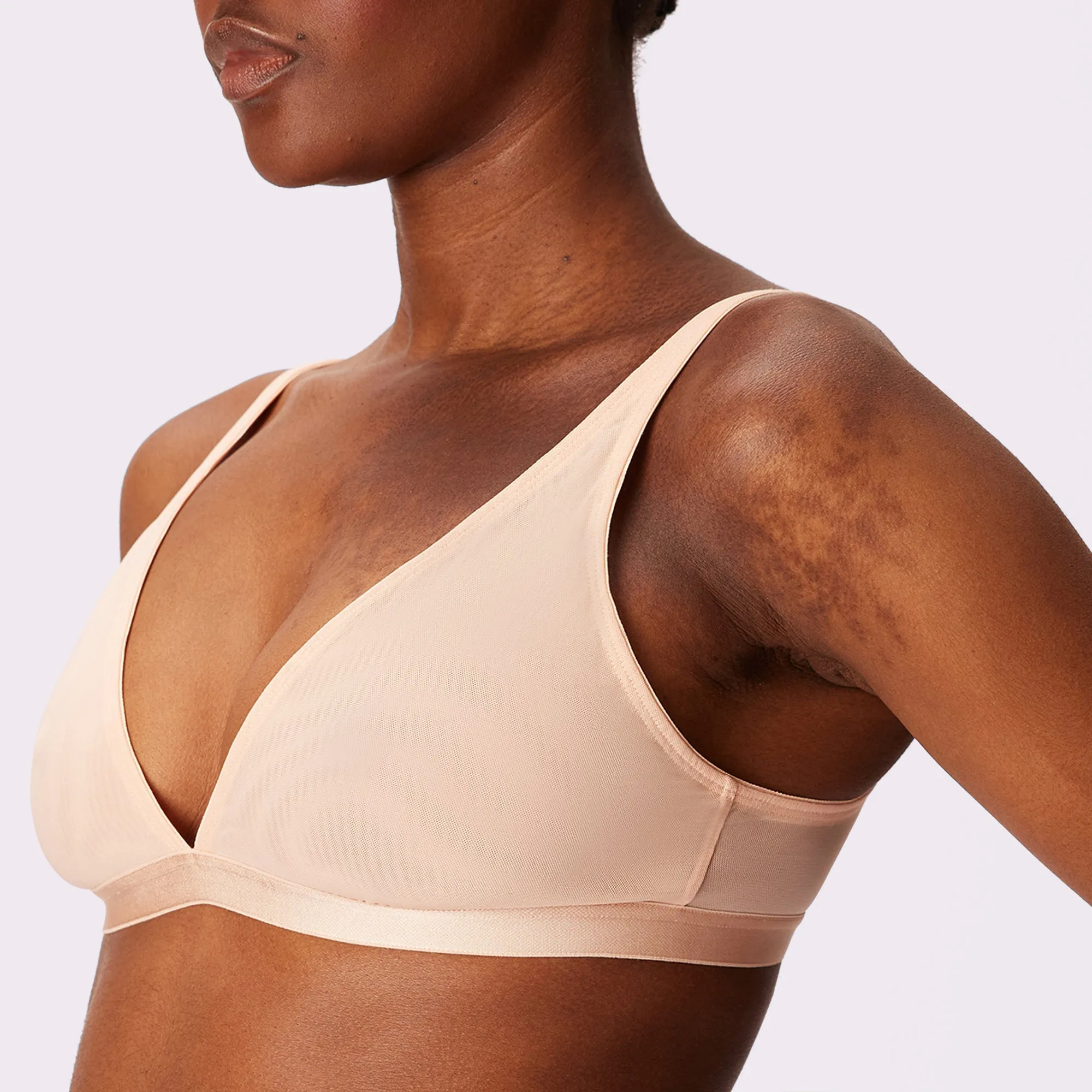 Plunge Bralette | Silky Mesh | Archive (Mica) sold by Parade product image thumbnail 3