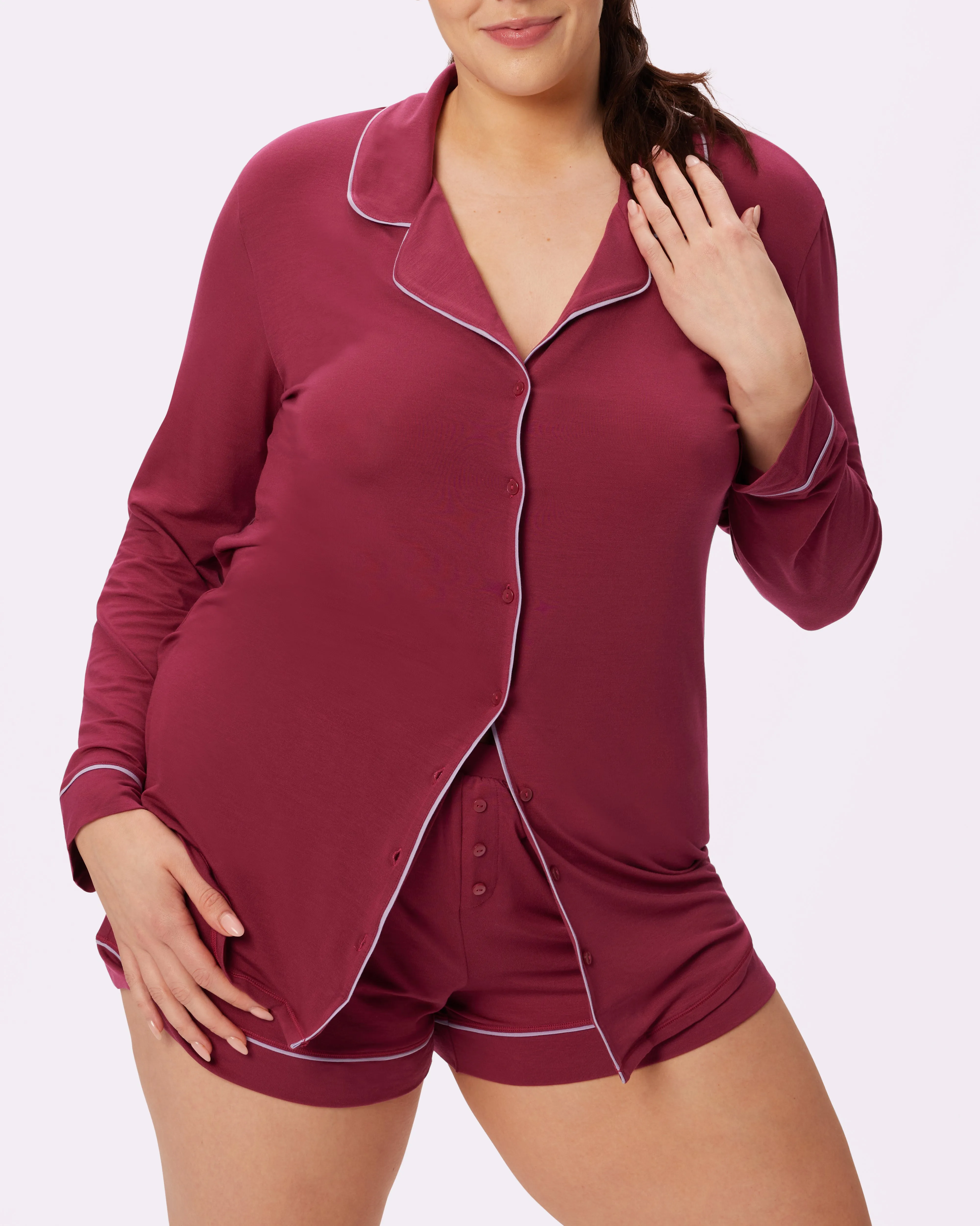 Cloud Longsleeve Button Up | SuperSoft | Archive (Lambrusco) sold by Parade product image thumbnail 4