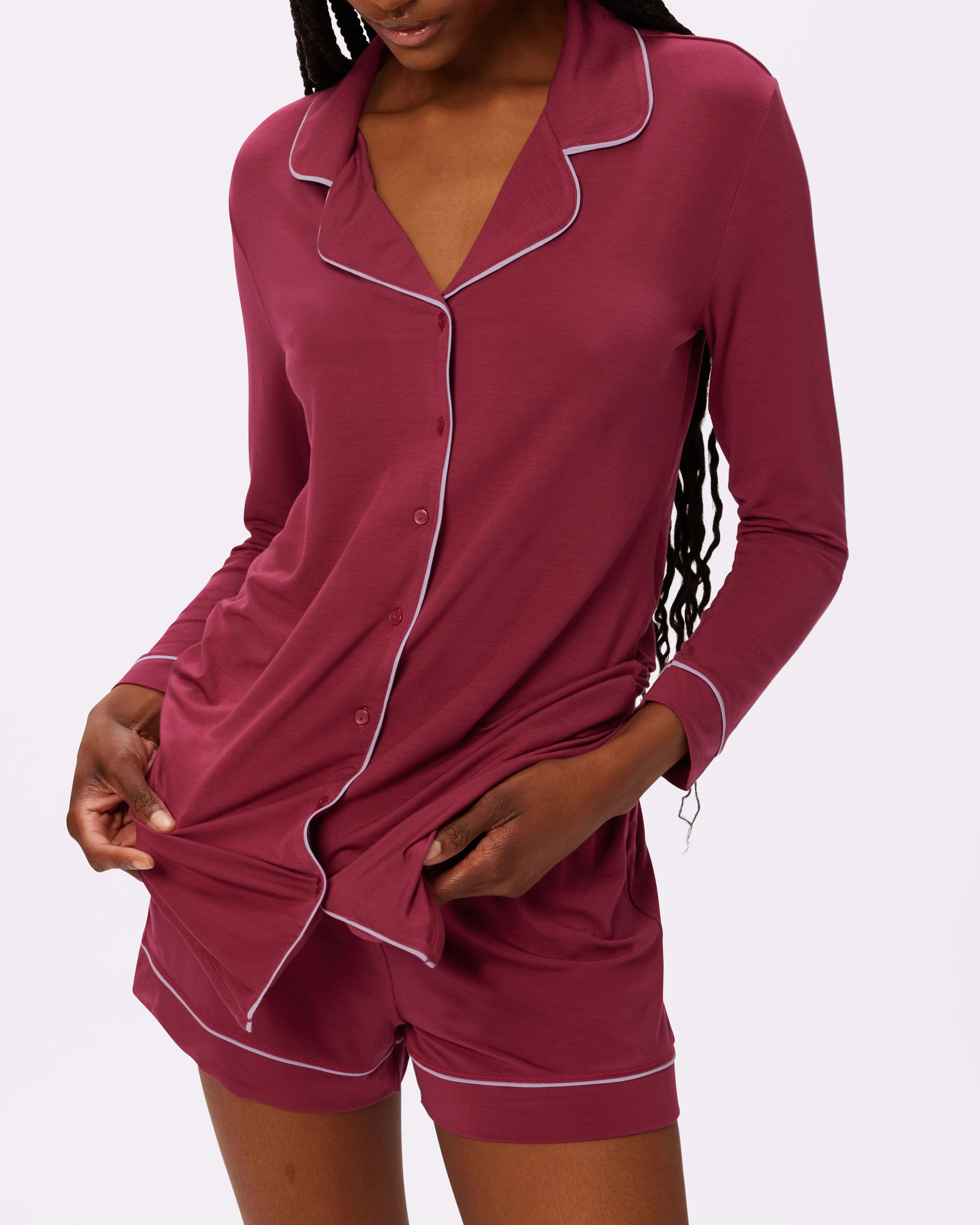 Cloud Longsleeve Button Up | SuperSoft | Archive (Lambrusco) sold by Parade product image thumbnail 3