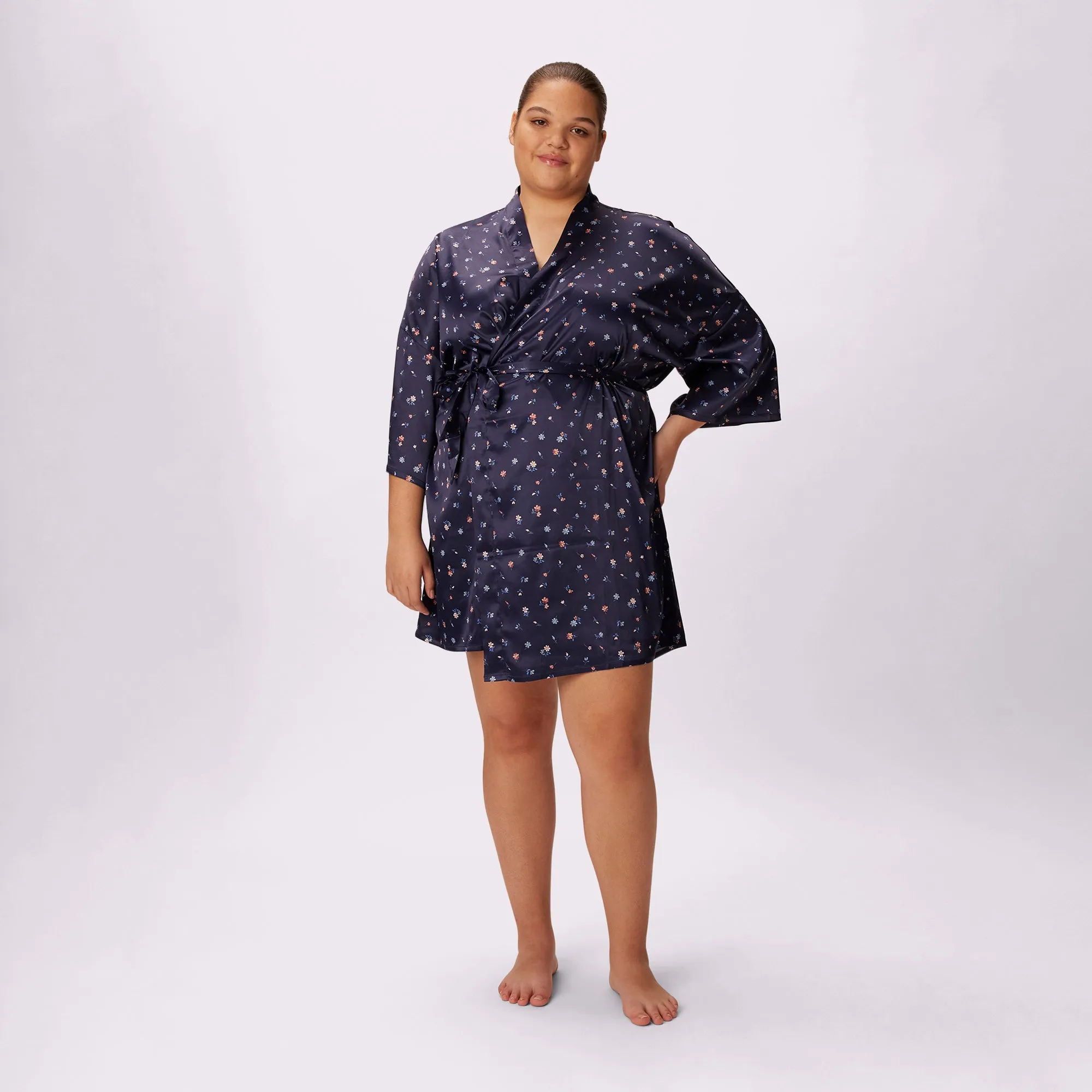 Robe | Luxe Satin | Archive (Midnight Blooms) sold by Parade