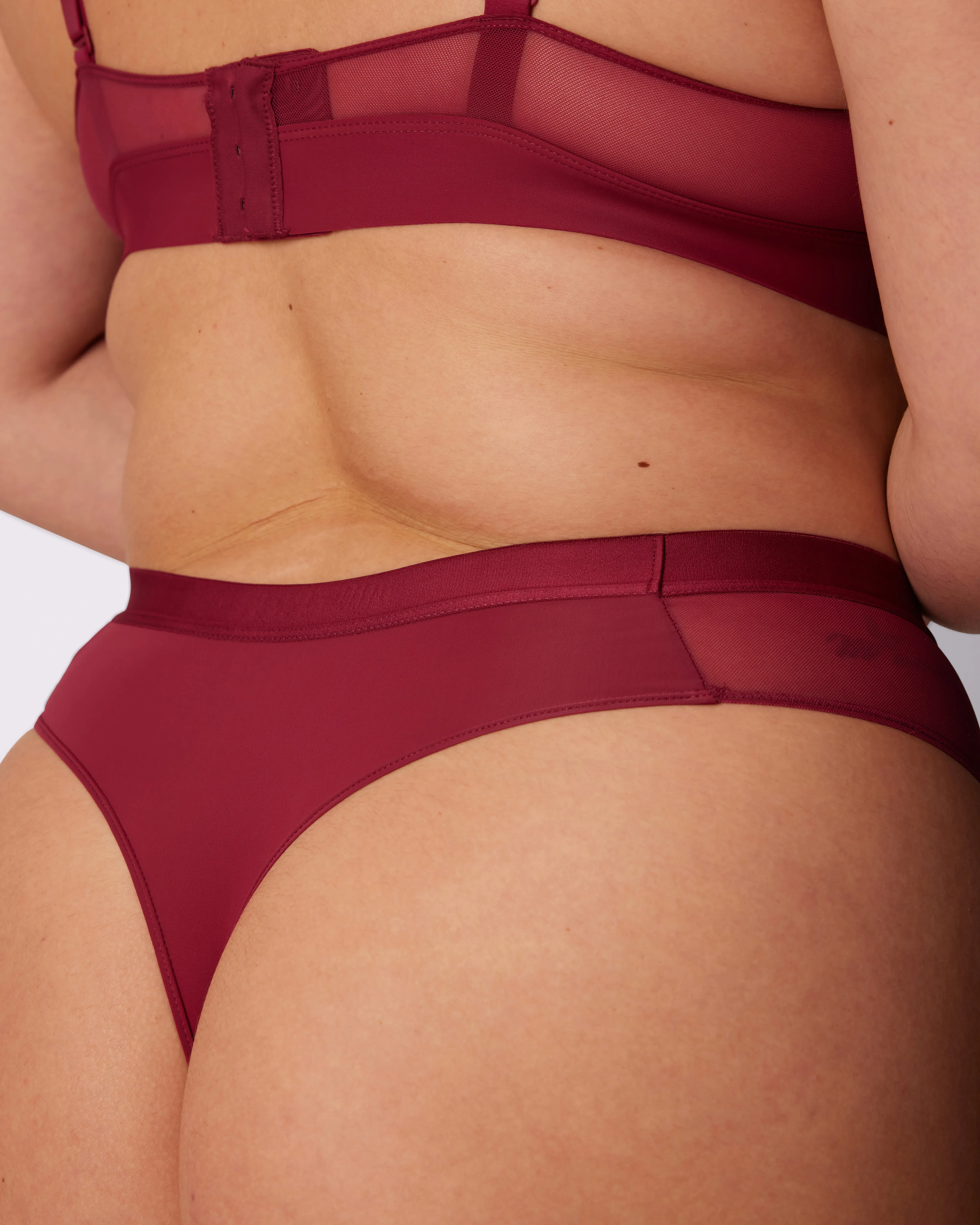 Dream High Rise Thong | Ultra-Soft Re:Play | Archive (Lambrusco) sold by Parade product image thumbnail 3