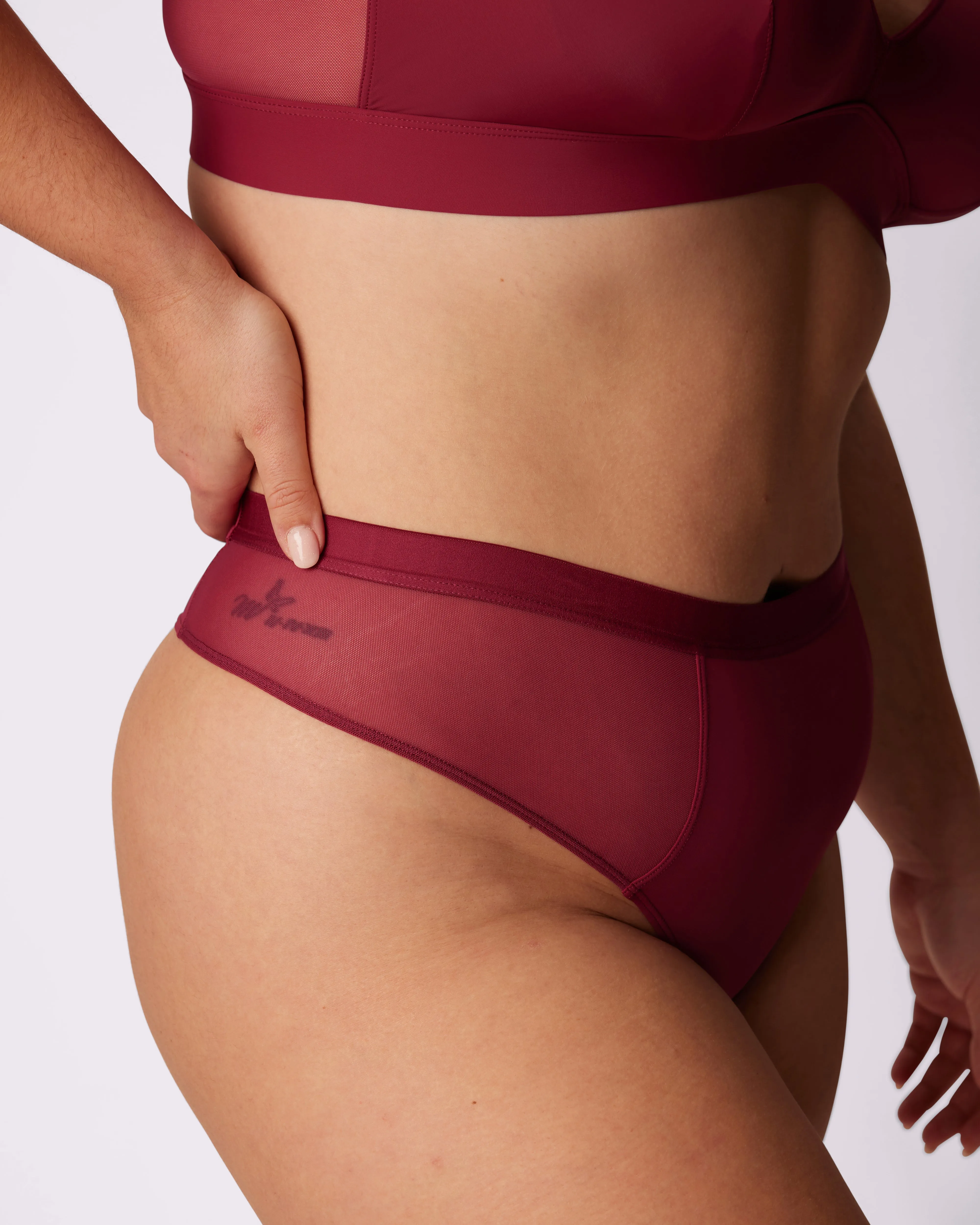 Dream High Rise Thong | Ultra-Soft Re:Play | Archive (Lambrusco) sold by Parade product image thumbnail 4