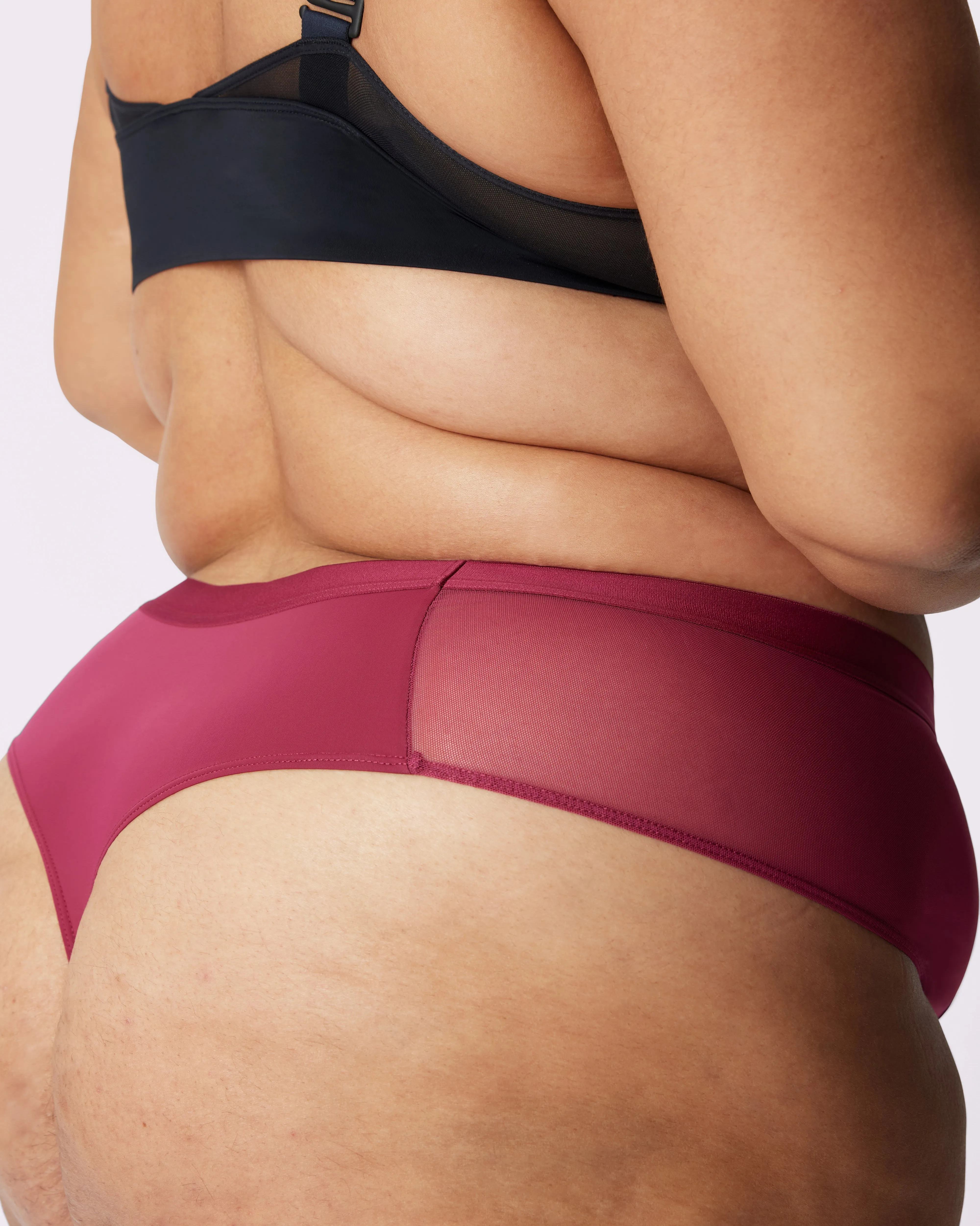 Dream High Rise Thong | Ultra-Soft Re:Play | Archive (Lambrusco) sold by Parade