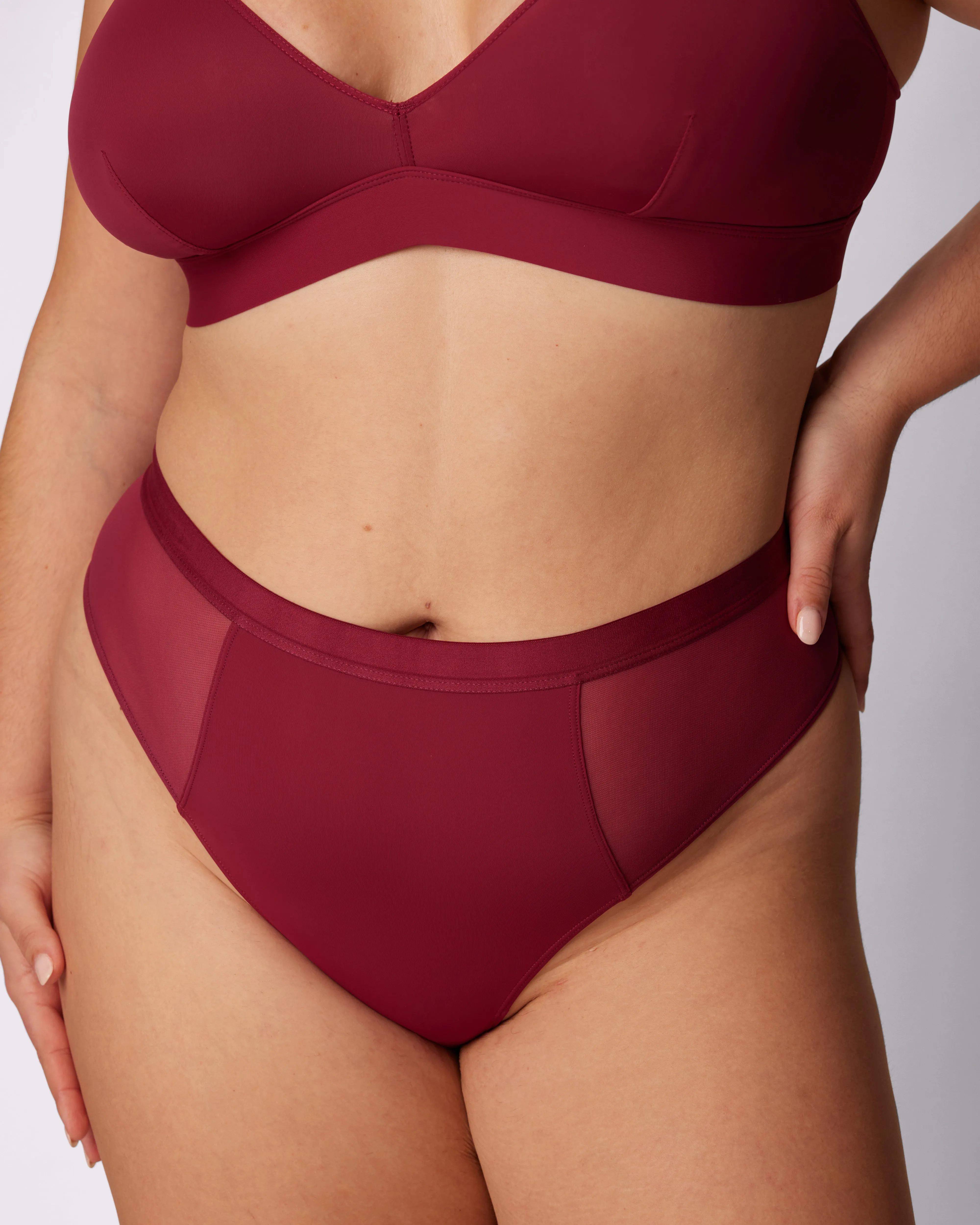 Dream High Rise Thong | Ultra-Soft Re:Play | Archive (Lambrusco) sold by Parade product image thumbnail 5