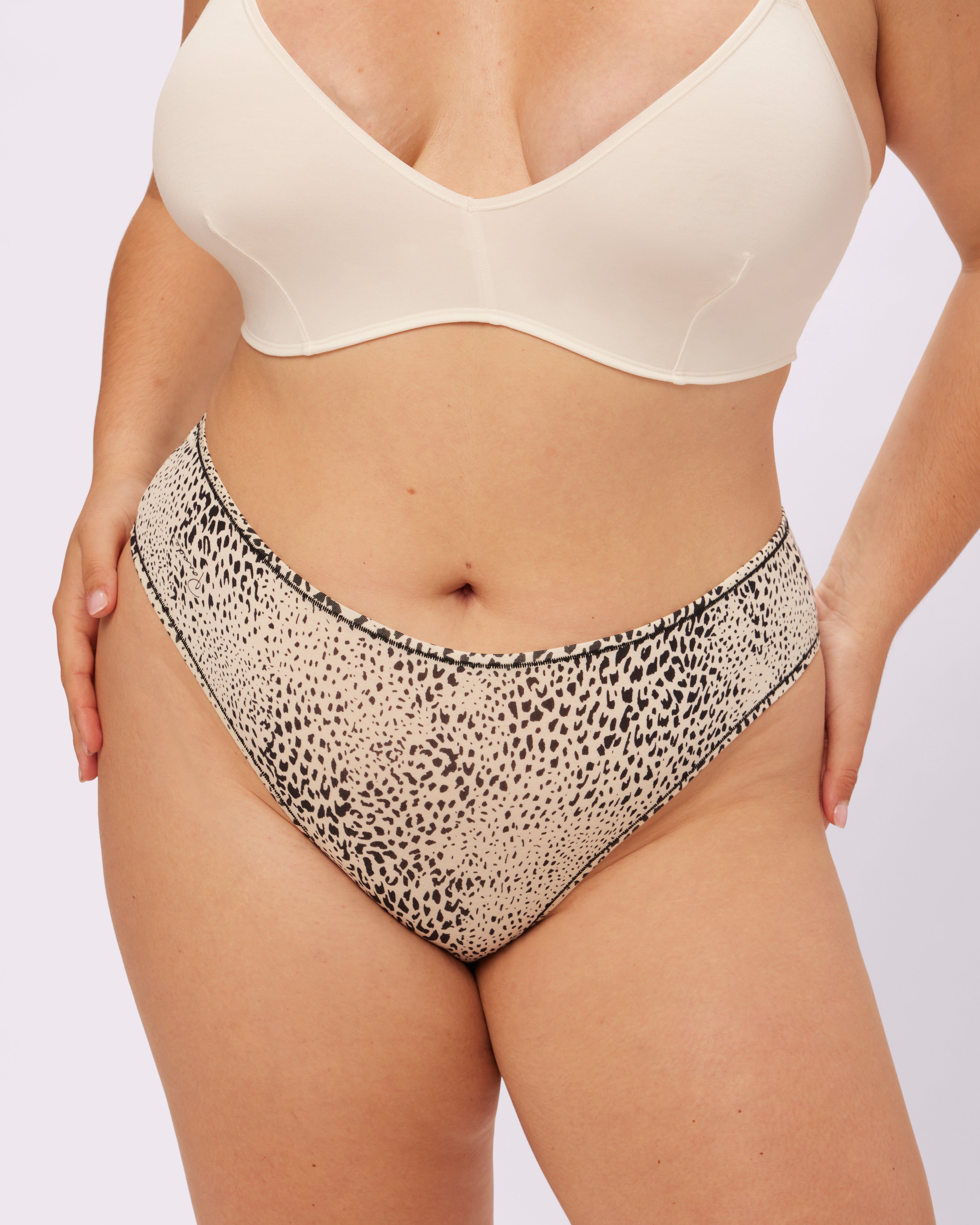 Vintage High Rise Brief | New:Cotton (Baby Leopard) sold by Parade product image thumbnail 2