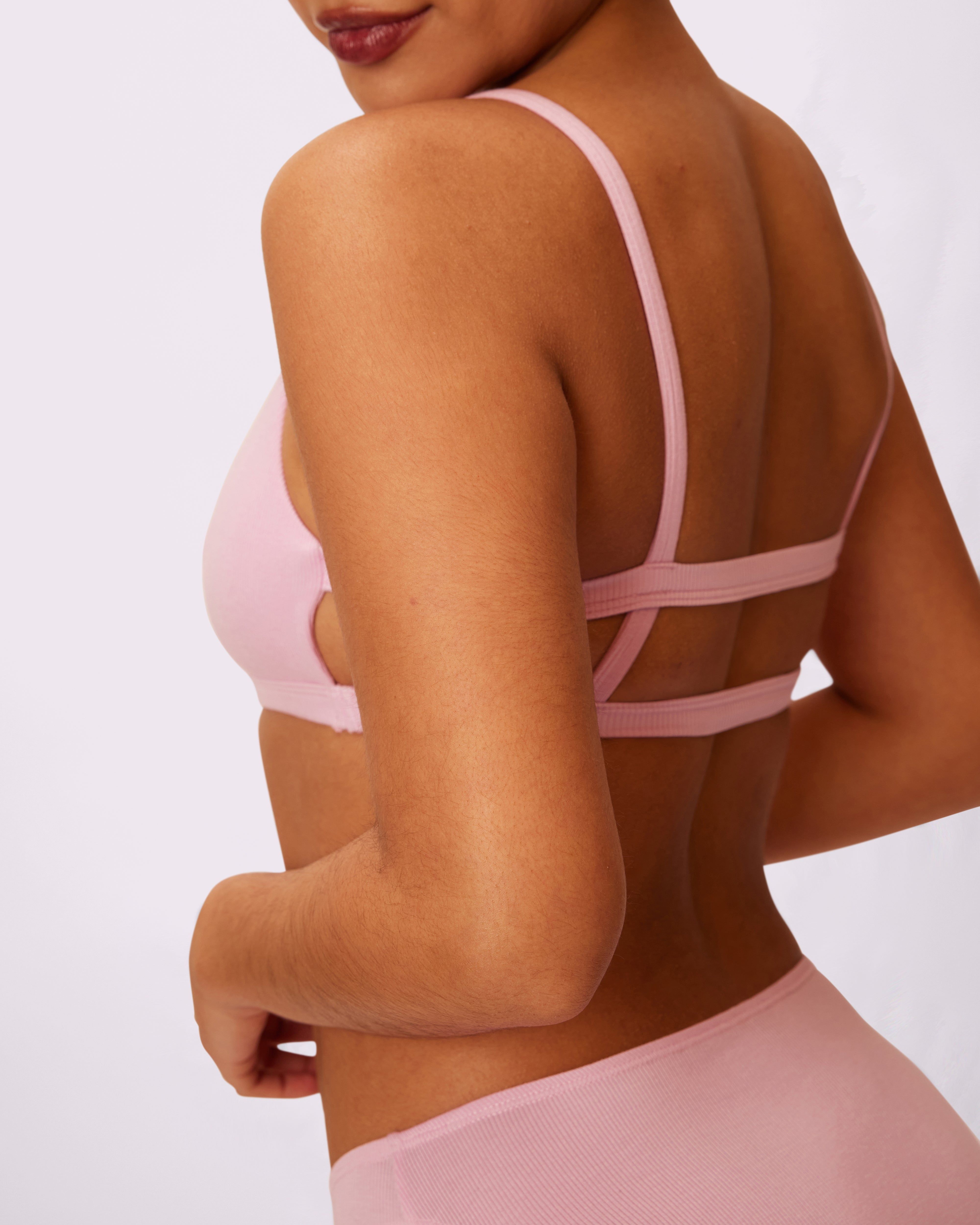 1+ Square Scoop Bralette | Lush Rib | Archive (Cupid) sold by Parade product image thumbnail 3