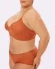 Strappy Longline Bralette | Silky Mesh | Archive (Butterscotch) sold by Parade