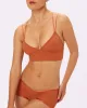 Strappy Longline Bralette | Silky Mesh | Archive (Butterscotch) sold by Parade